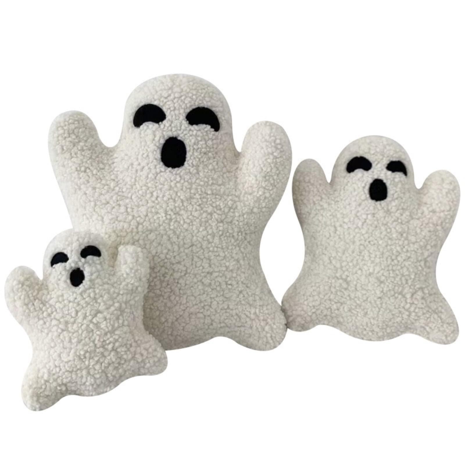 IZURA Ghost Pillow,Cute Ghost Pillow Halloween Plush Spooky Gifts,Decorate Sofas,Living Rooms and Beds with Spooky Stuffed Animals (11.8in)