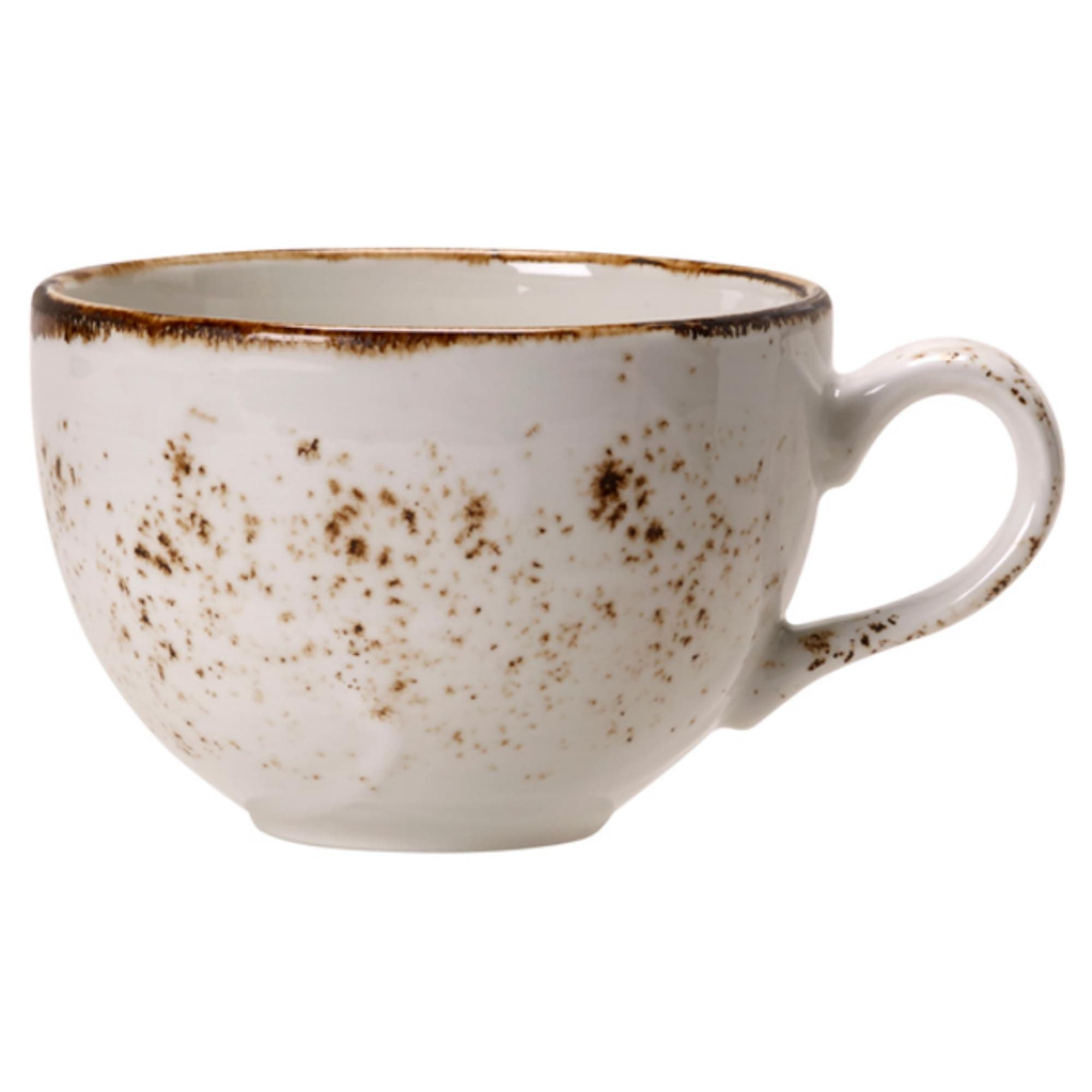 Steelite Craft Low Cup White 8oz / 230ml - Coffee Cup, Tea Cup, Hot Drink Service, Rustic Cups