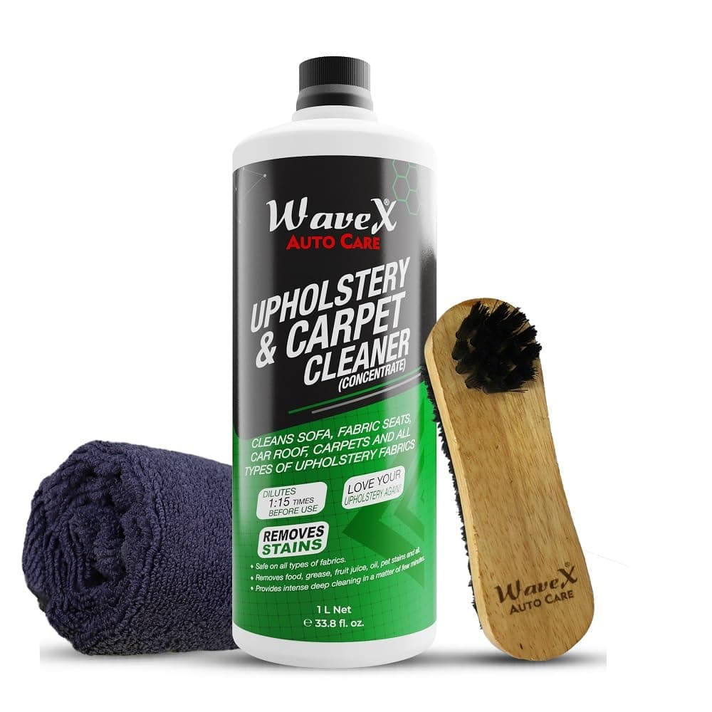 Wavex Upholstery & Carpet Cleaner (1L) | Can be used as a Car Interior Cleaner for Seat, Sofa, Carpet, Roof & More
