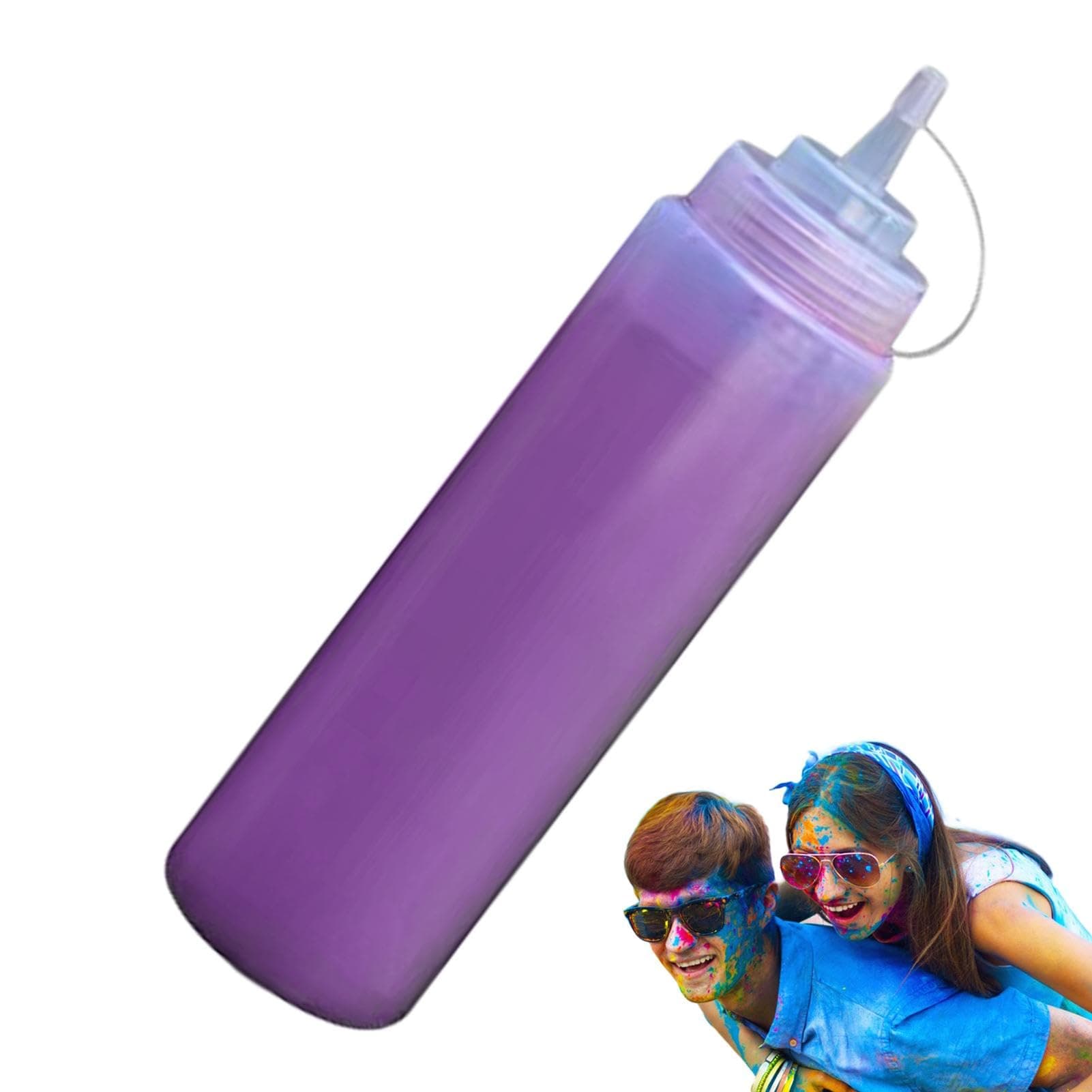 Color War Powder, 230ml Squeeze Bottles Holi Color Powder, Safe Color Fight Powder, Party Supplies for School Fundraiser, Snowman Decorating, Outdoor Events