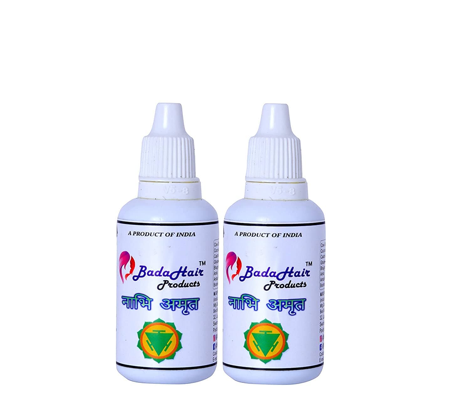 Dogari Nabhi Amrut Hair Growth Support Oil & Healthy Hair - Belly Button Oil Nabhi Amrut Ayurvidic Nabhi Belly Button Navel Oil for Skin and Hair Oil- Hair Growth Oil - Hair Fall,Set of 2,30ml Each