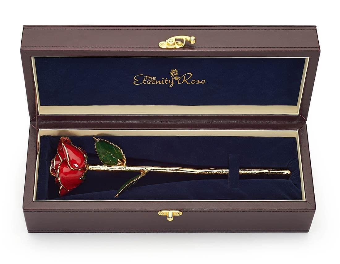 Gold Dipped Red Rose