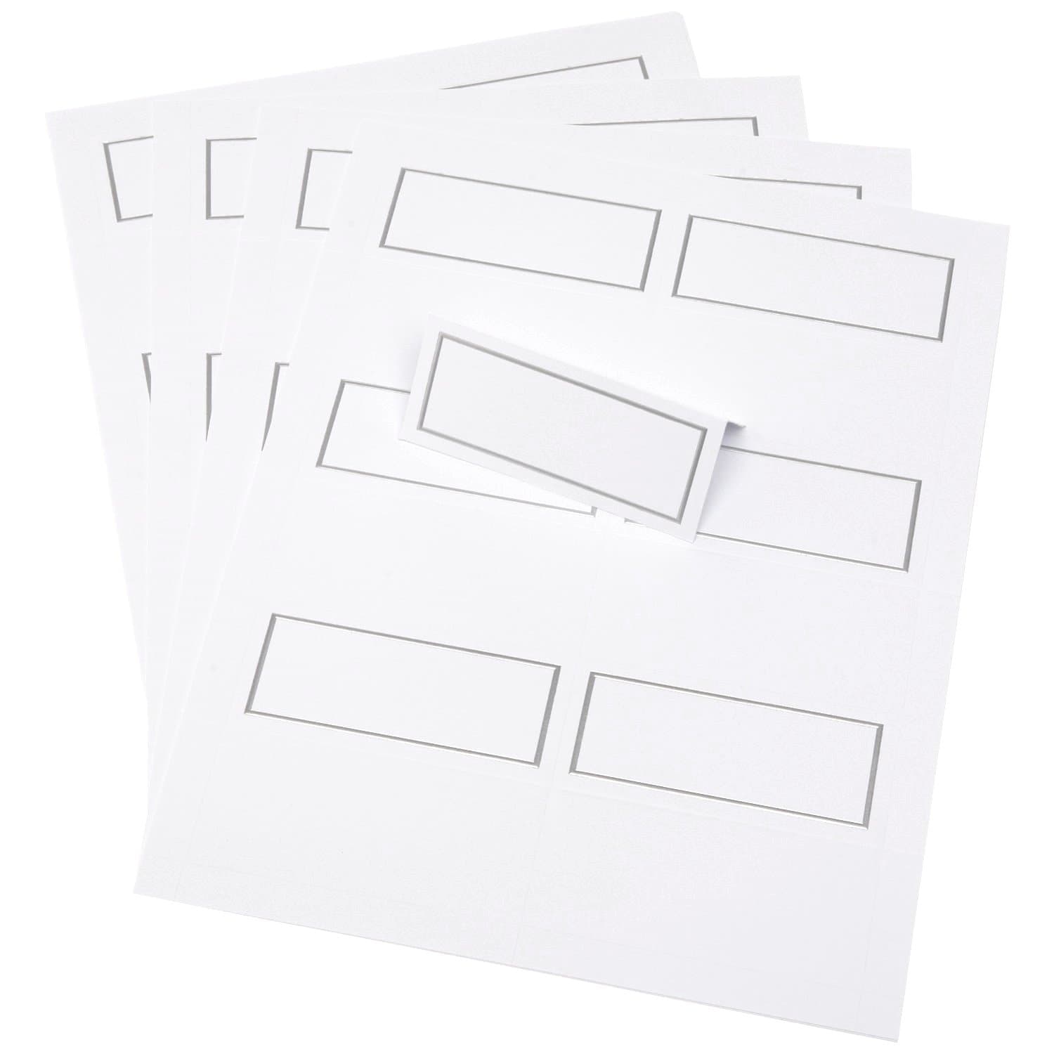 Wilton Silver Border Place Cards