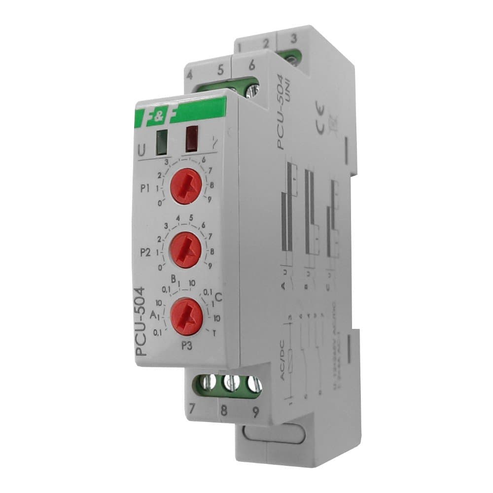 Time relay with energy maintenance after power failure relay PCU-504 UNI 8503 F&F