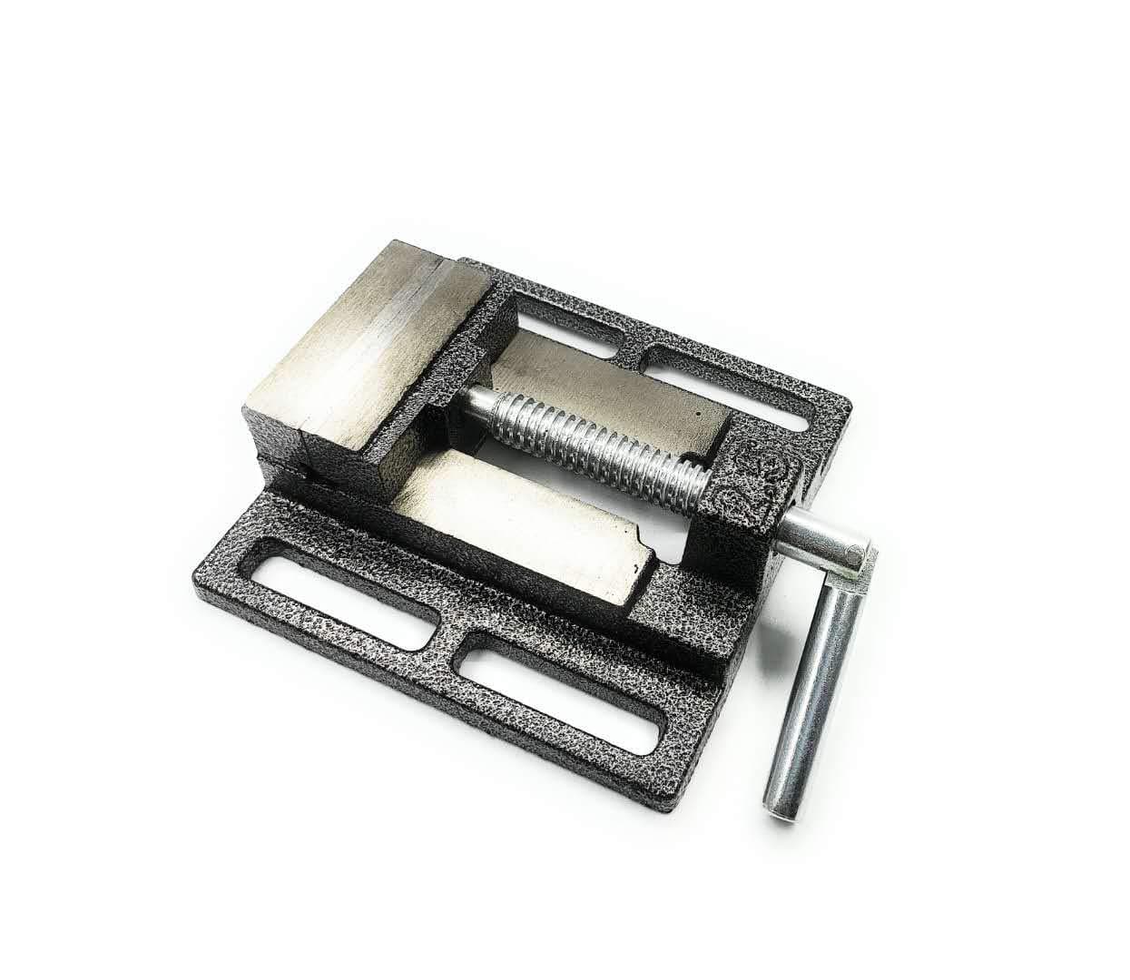 Wessben 2.5 Inch V Groove Jaw Steel Low Profile Work Bench Drill Press Vise Flat Vise