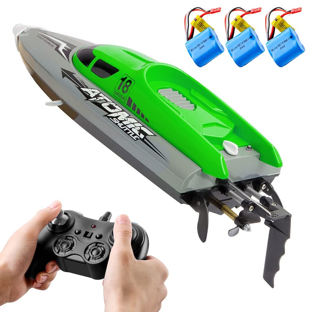 GoolRC RC Boat Remote Control Boat with 30KM/H High Speed IPV7 waterproof 2.4GHz 4 Channel Racing Boat for Kids Adults