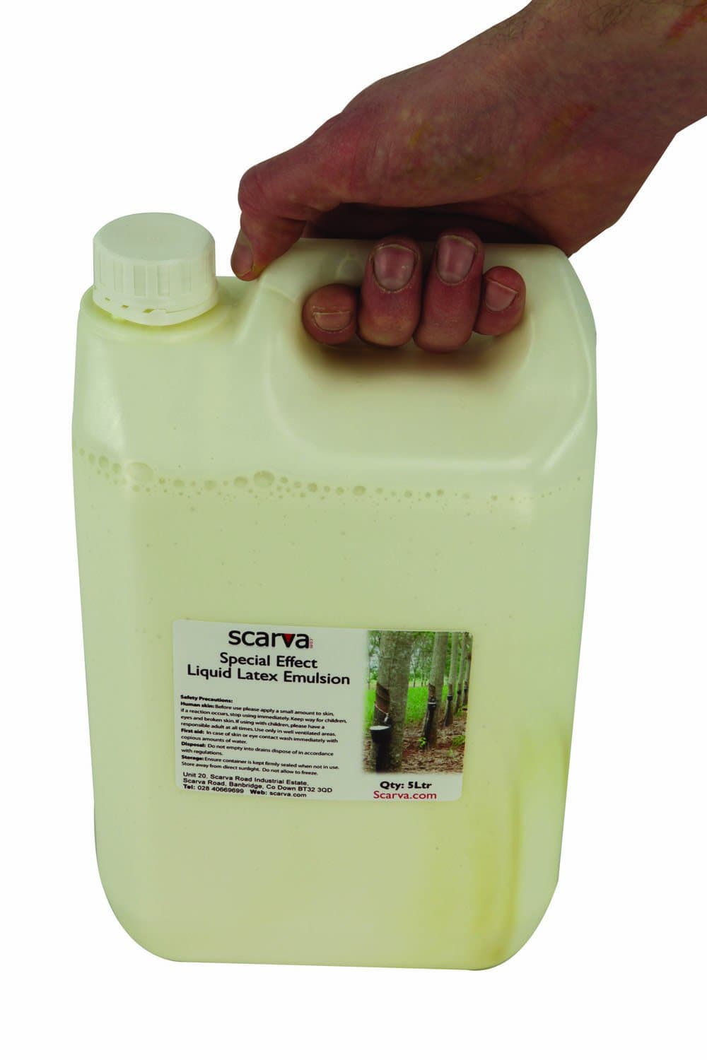 Liquid Latex for Mold / Mould Making & Special Effects - 5 Litres