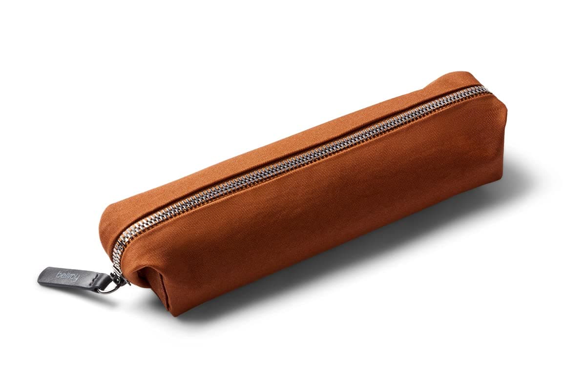 Pencil Case, Work Accessories, Woven Fabric (pens, Cables, Stationery and Personal Items) - Bronze