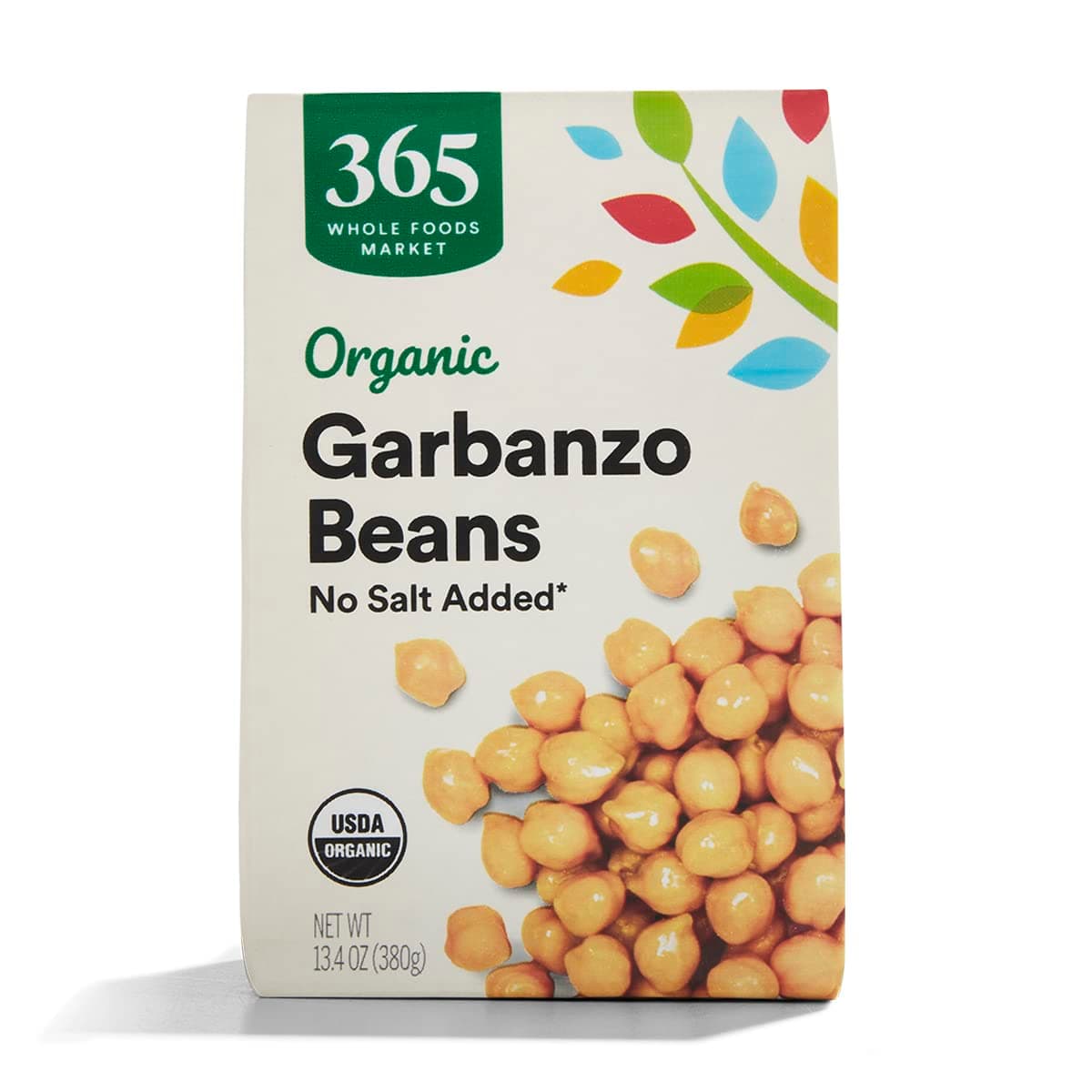 365 by Whole Foods Market, Organic Unsalted Garbanzo Beans, 13.4 Ounce