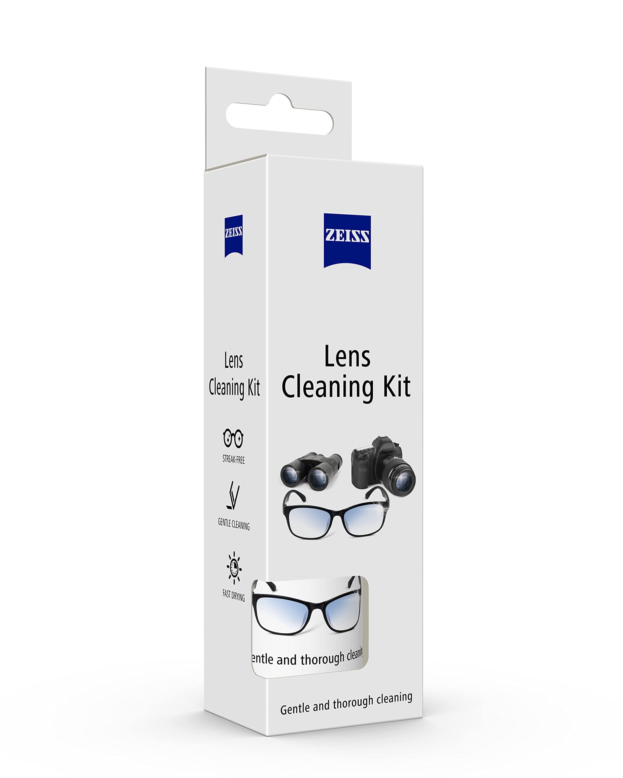 ZEISS Lens Cleaning Solution Kit 60ml with Microfiber Cloth- Pack of 1 | Perfect Lens Cleaner for Spectacles, Eyeglasses, Sunglasses, Camera Lenses and Binoculars