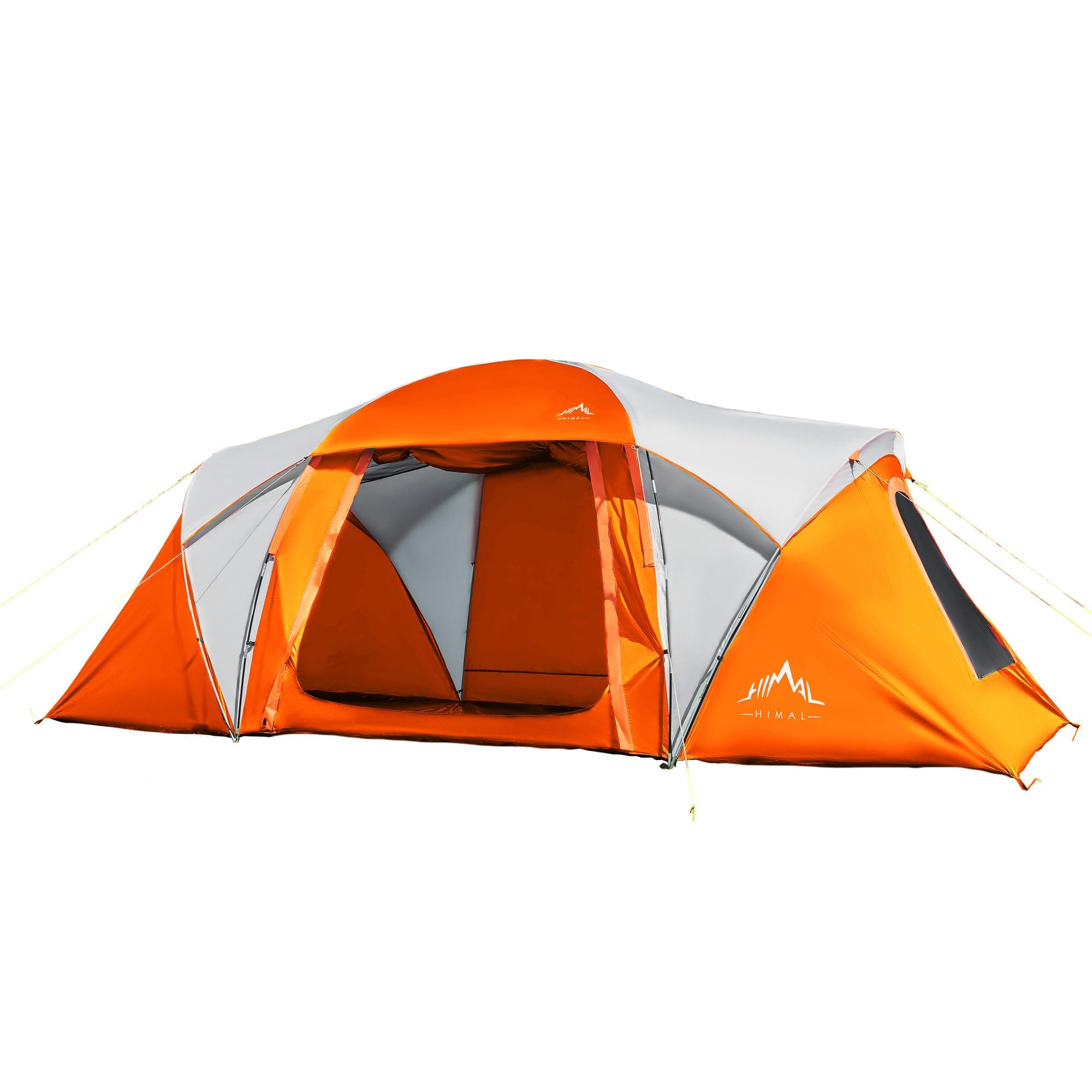 10 Person Family Tents for Camping Waterproof, Music Festival, Parties,2 Room Big Tent with 4 Large Mesh Windows, Double Layer, Easy Setup, Weather Resistant,18ft X 9ft X6.8ft