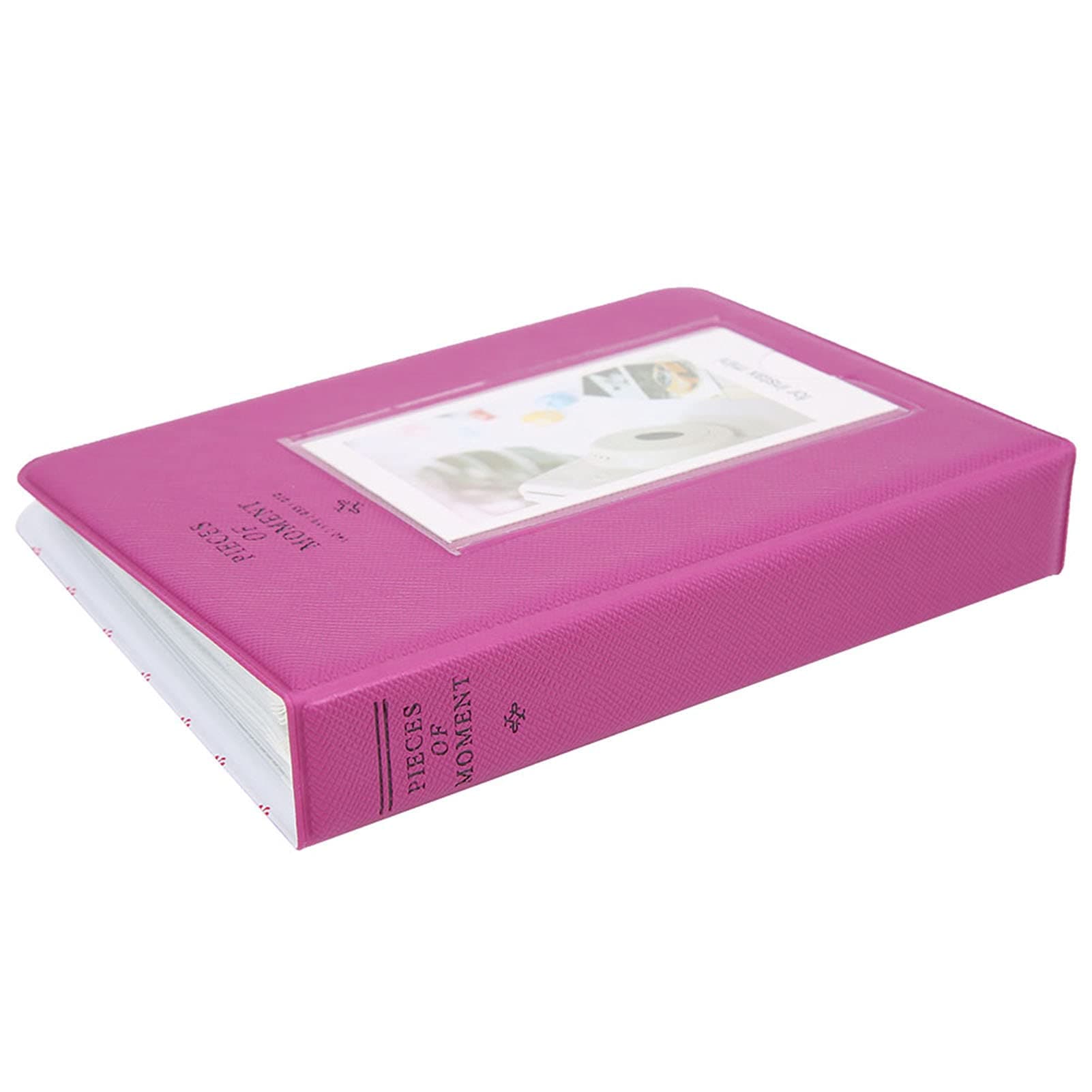 Slim, Stylish Photo Album forMini 9/8/8+, Holds 64 Pictures, Memory Gift [Grape Violet] (Grape Purple)