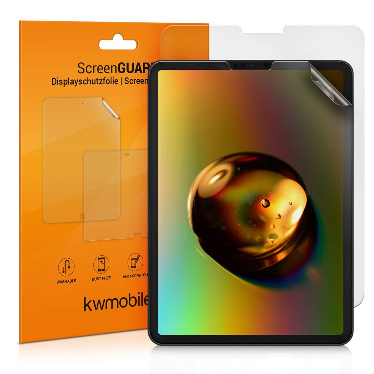 kwmobile Screen Protector Compatible with Apple iPad Pro 11" (2018) / iPad Air 4 (2020) Screen Protector - 2X Anti-Reflective Matte Film for Tablet