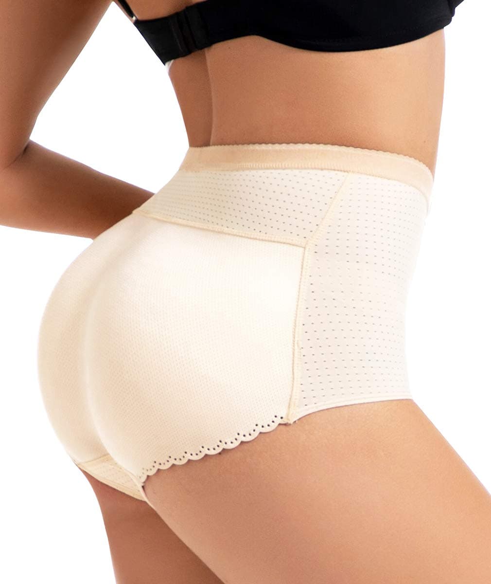 NINGMIWomen Butt Lifter Padded Pants Hip Enhancer Lift Pads Underwear Shorts Shapewear Tummy Control Knickers Body Shaper