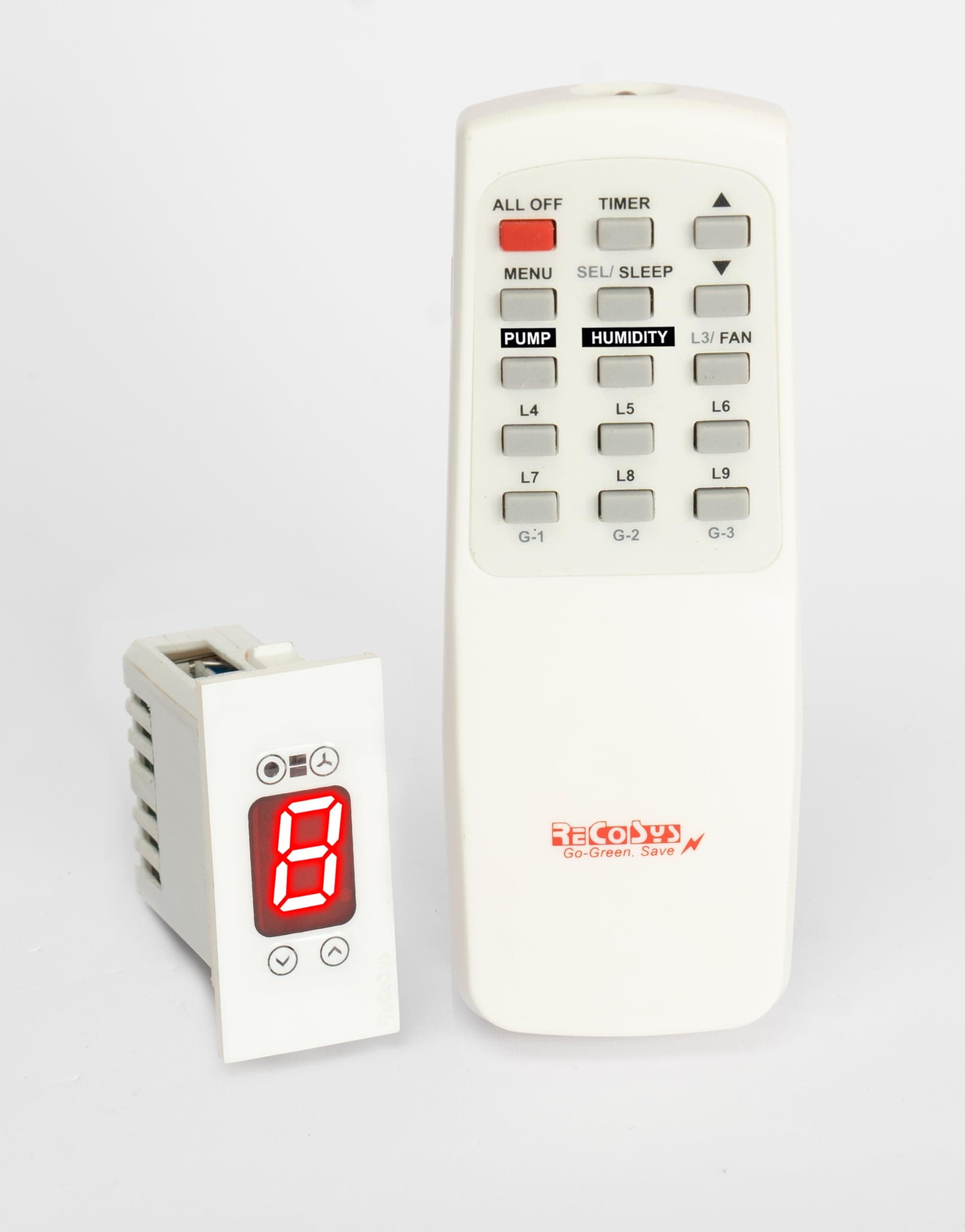 Remote Control Switch for Cooler Fan Regulator |With Learning makes Compatible with all Wi-Fi IR Blaster to use with Alexa|Pro-With Timers,Sleep,Advance Learning|1Pump and 1 Fan
