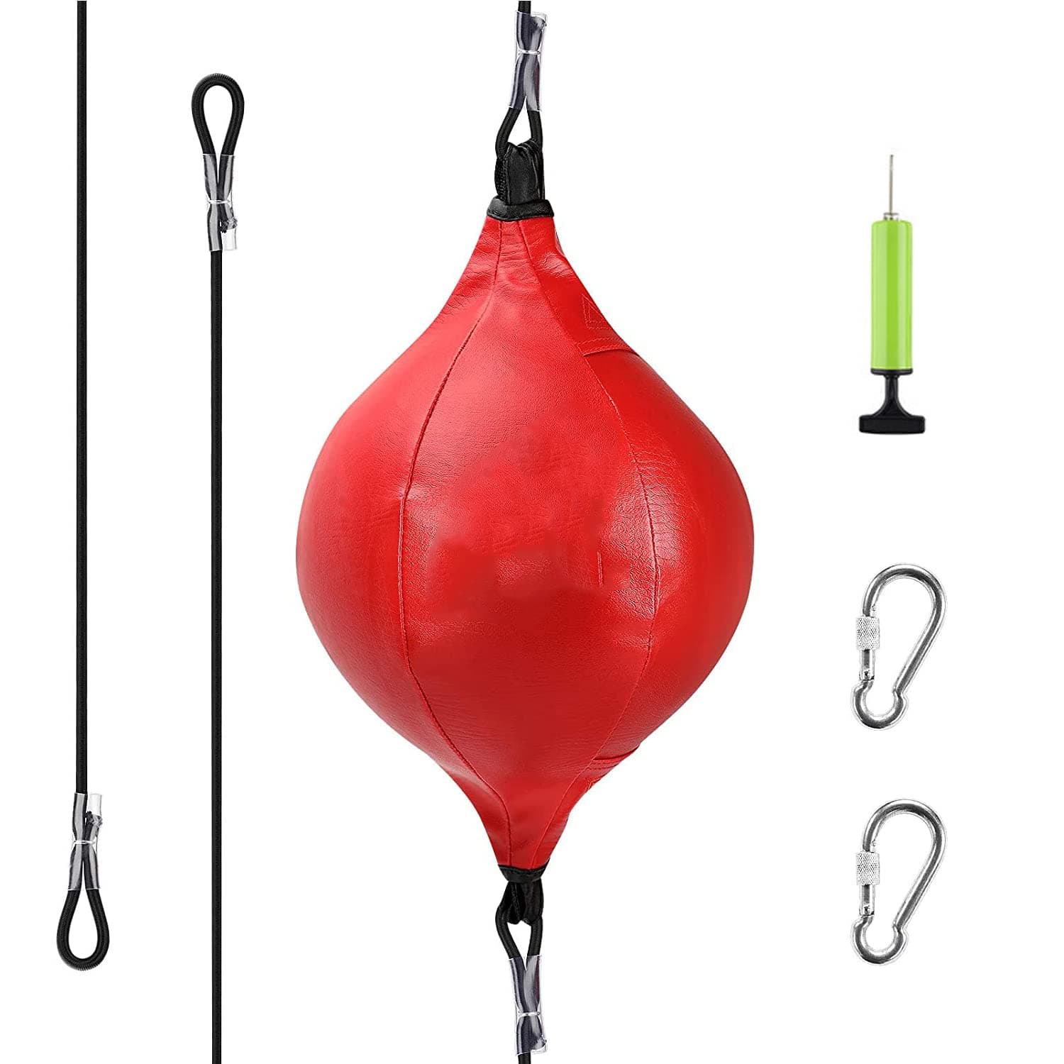 Arabest Double End Ball - Punching Bag for Kids and Adults, Leather Boxing Bag with Air Pump, Speed Bag for Reaction, Agility, Punching Speed, Fight Skill and Hand Eye Coordination Training