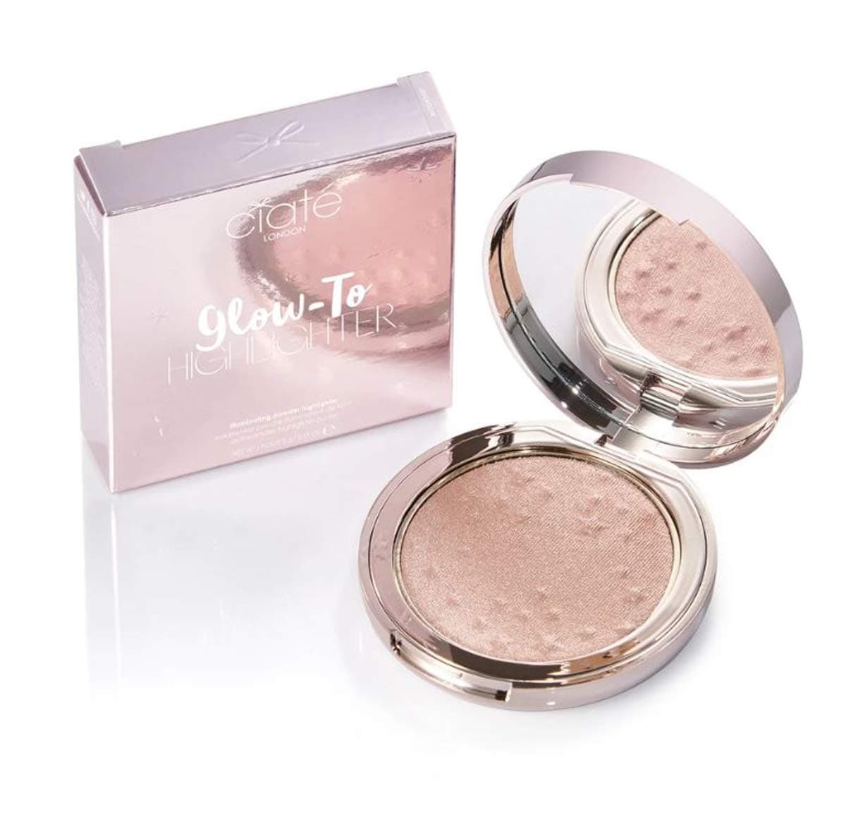 Ciate LondonGlow-To Highlighter 0.17 Oz! Face Glow Highlighting Pressed Powder Makeup! Weightless, Long-Wear And Extreme Creaminess! Vegan & GLuten Free! Choose Your Makeup Color! (Moondust)