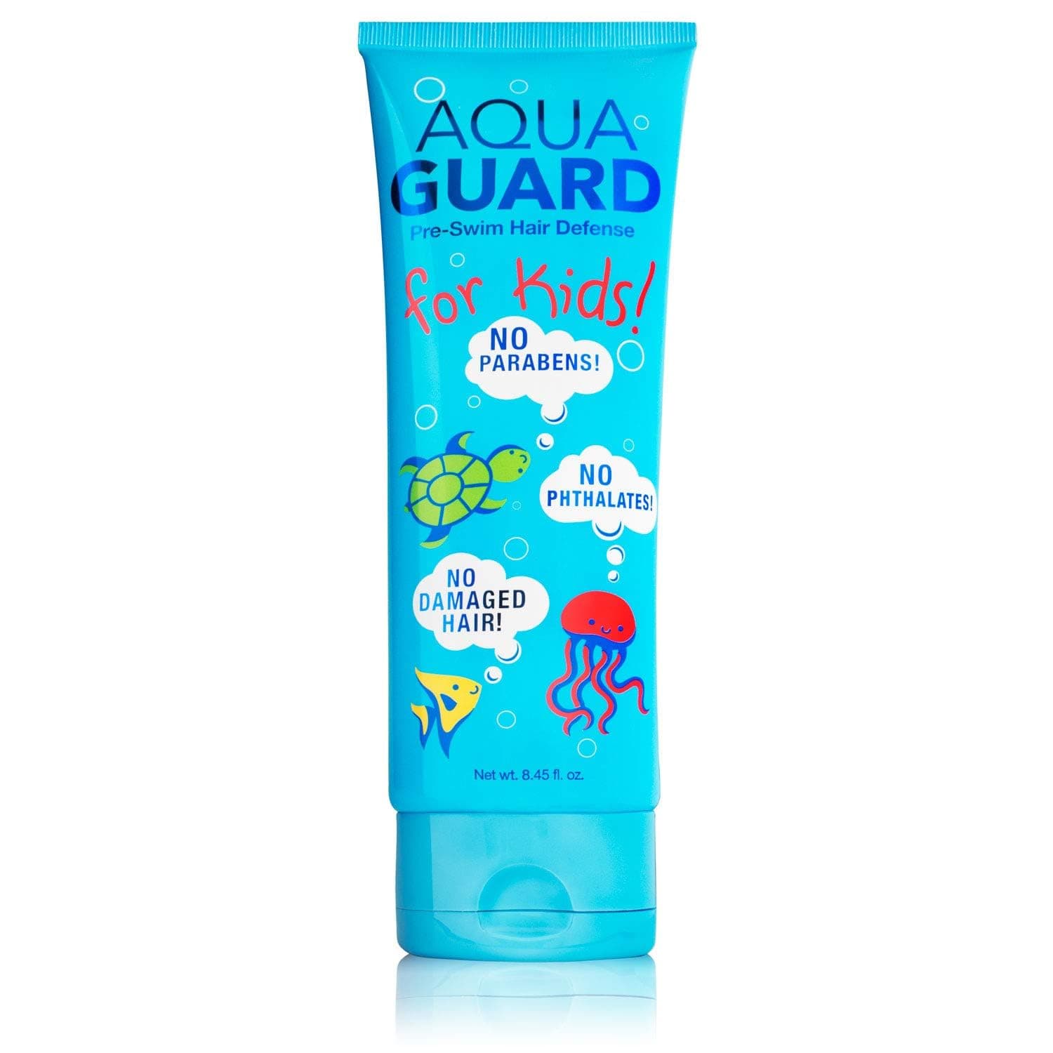 AQUA GUARD Pre-Swim Hair Defense For Kids | Chlorine Protection + Tangle Control for Pool Days | Made in California | Color Safe, Leaves Hair Smelling Great | 8.45 oz