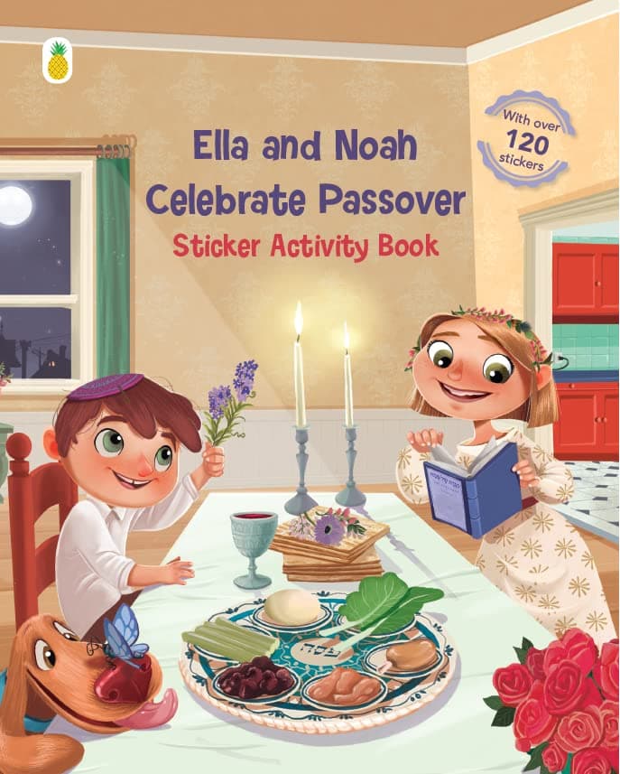 Ella and Noah celebrate Passover: sticker activity book (120+ Stickers with matching scenes, coloring, matching, counting, mazes and more)