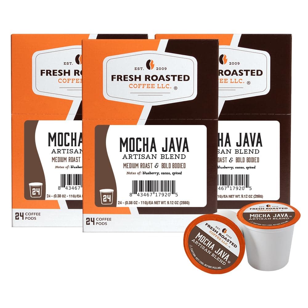 Mocha Java, Medium Roast, 72 Pods for K Cup Brewers