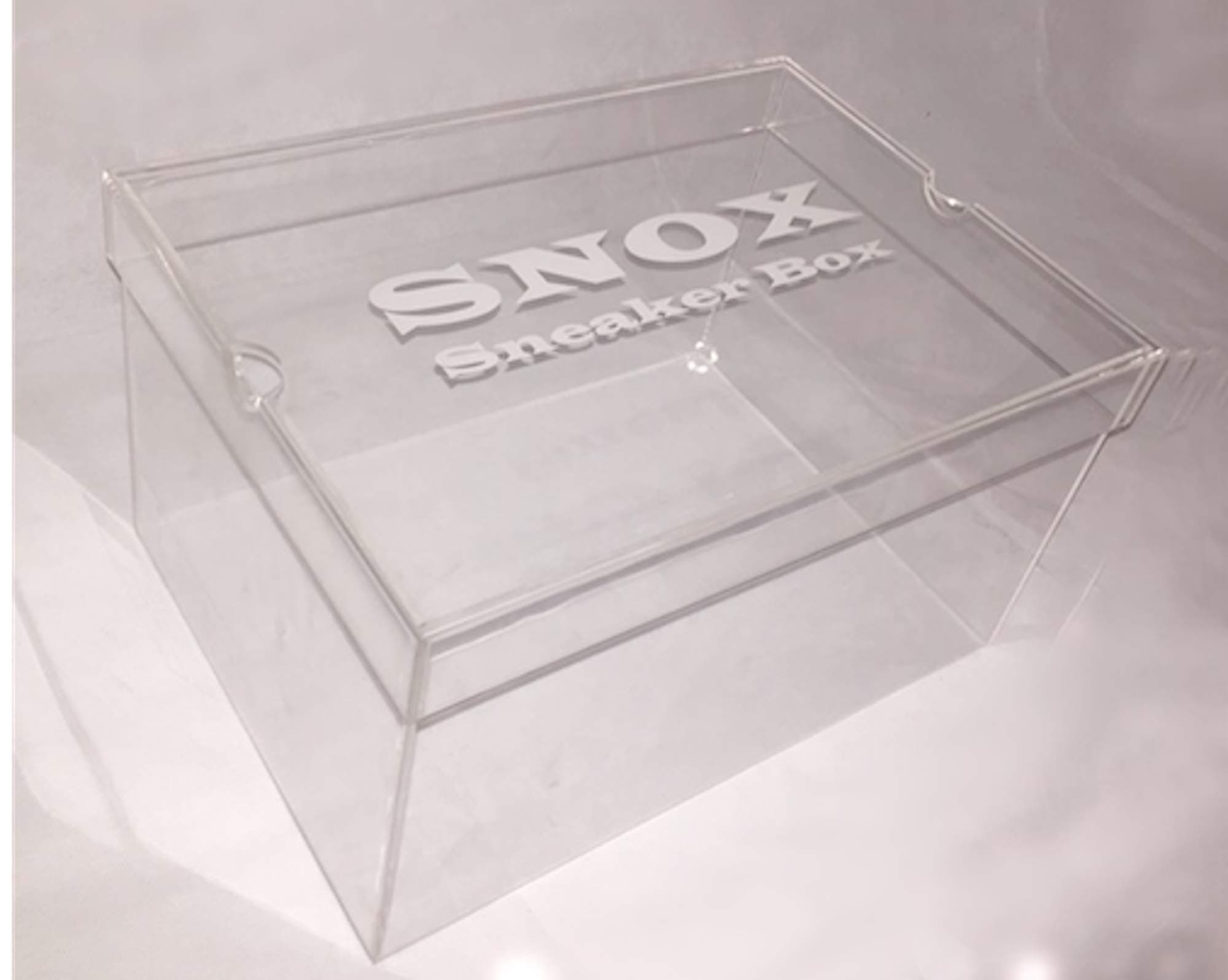 SNOX Stackable Shoe Box Clear Acrylic Sneaker Box Ideal For Trainer & Shoe Storage