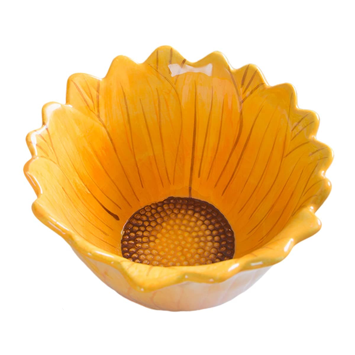 6-Inch Candy Bowl, Sunflower-Shaped Snack Bowl.