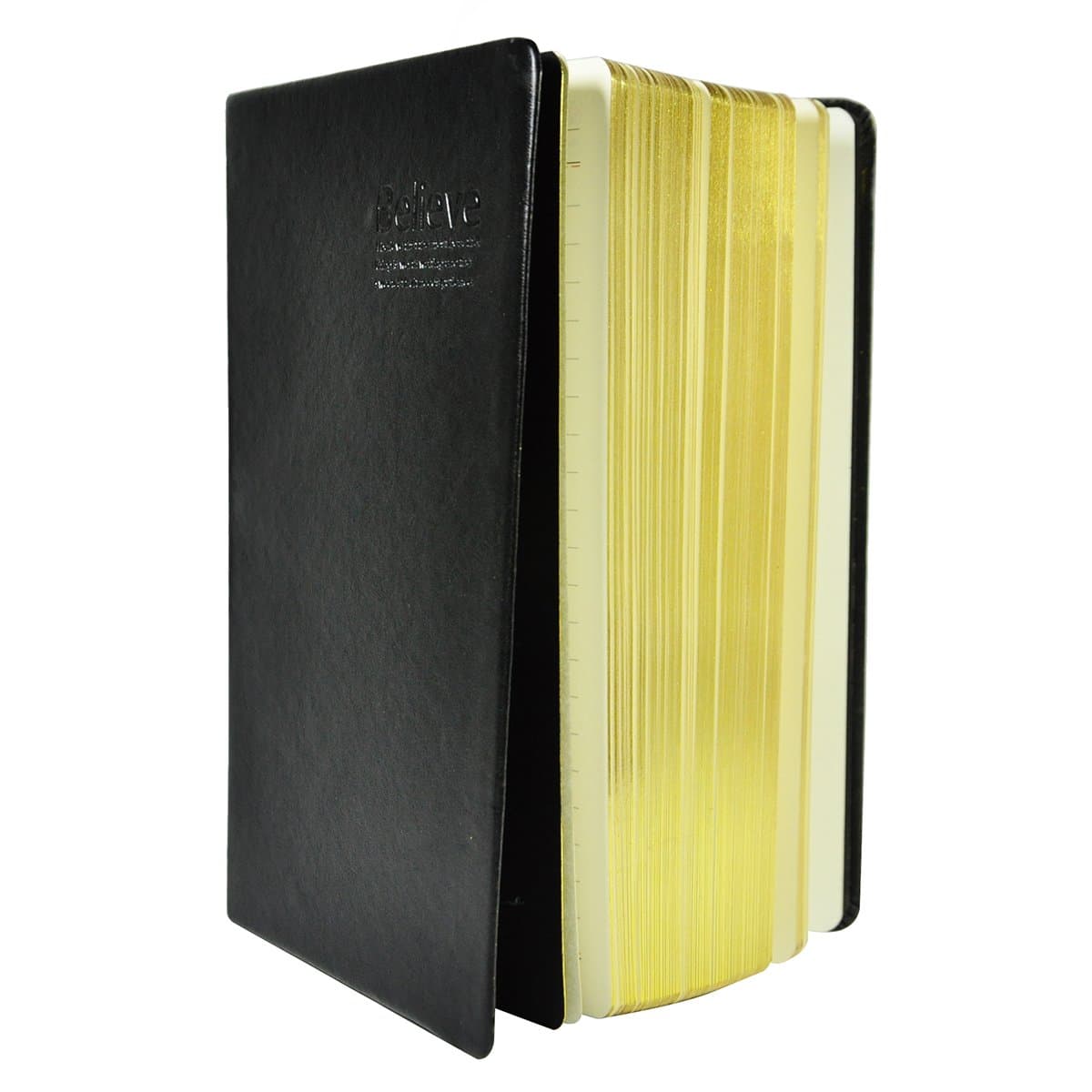 Littfun A5 Notebook Black PU Leather Vintage Diary for Travel Home Office and School 640 Pages (Blank pages) Office Product