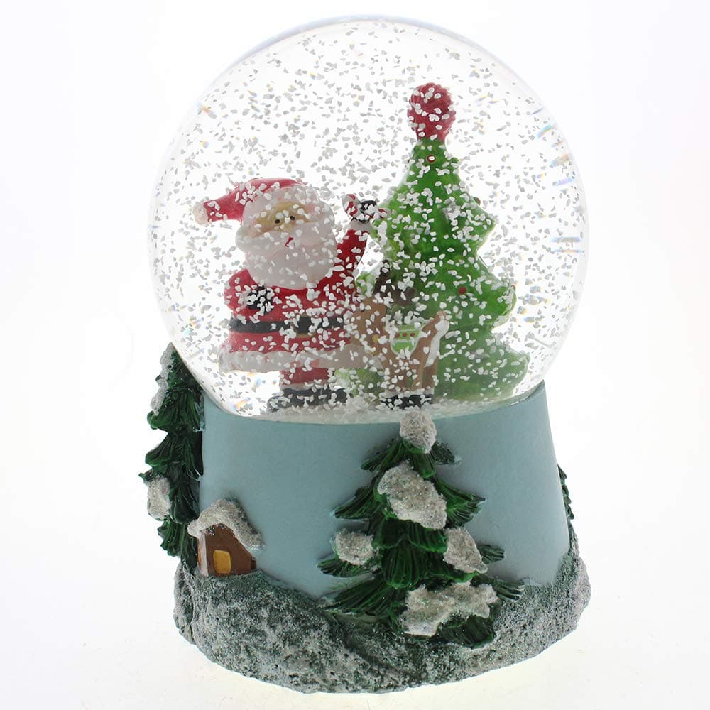 Santa Claus Musical Snow Globe Glitter Dome with Multi Lighting, LED Water Ball