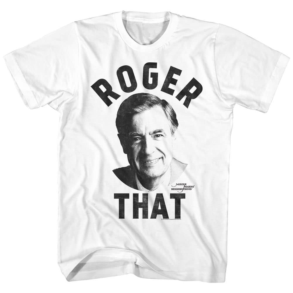 Mister Rogers - Mens Roger That T-Shirt, Size: Large, Color: White