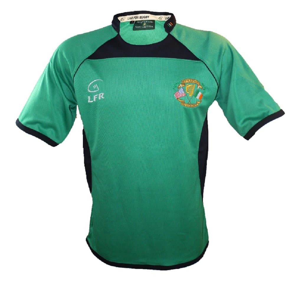 LFR MalhamSilky Sullivan Collection Short Sleeve My Nation My Heritage Green Rugby Jersey