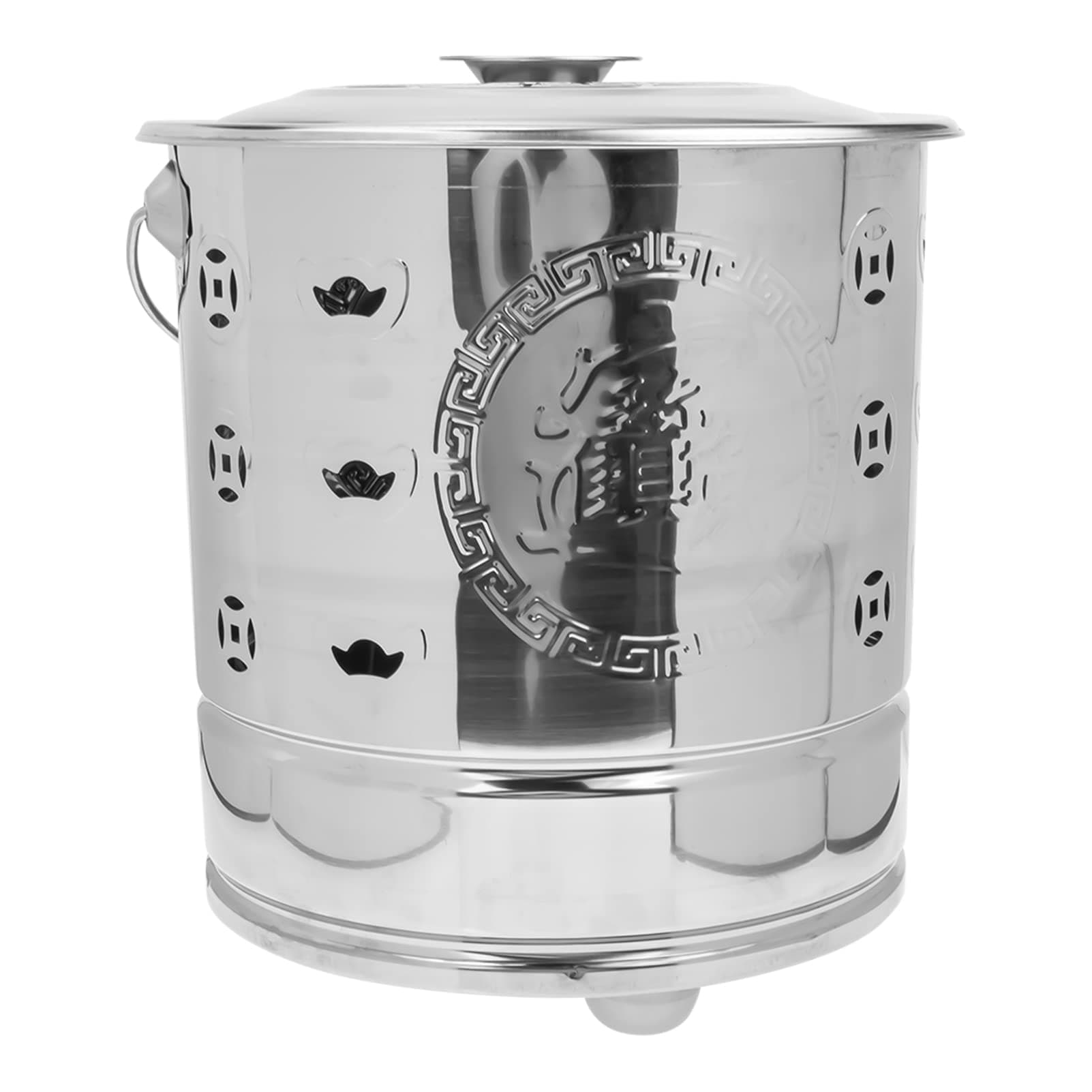 ARTSIM Stainless Steel Burn Barrel Incinerator Cage Metal Fire Pit Garden Fire Cage Yard Debris Burn Incinerator Bin for Garden Paper Leaf Trash Wood Backyard Bonfire