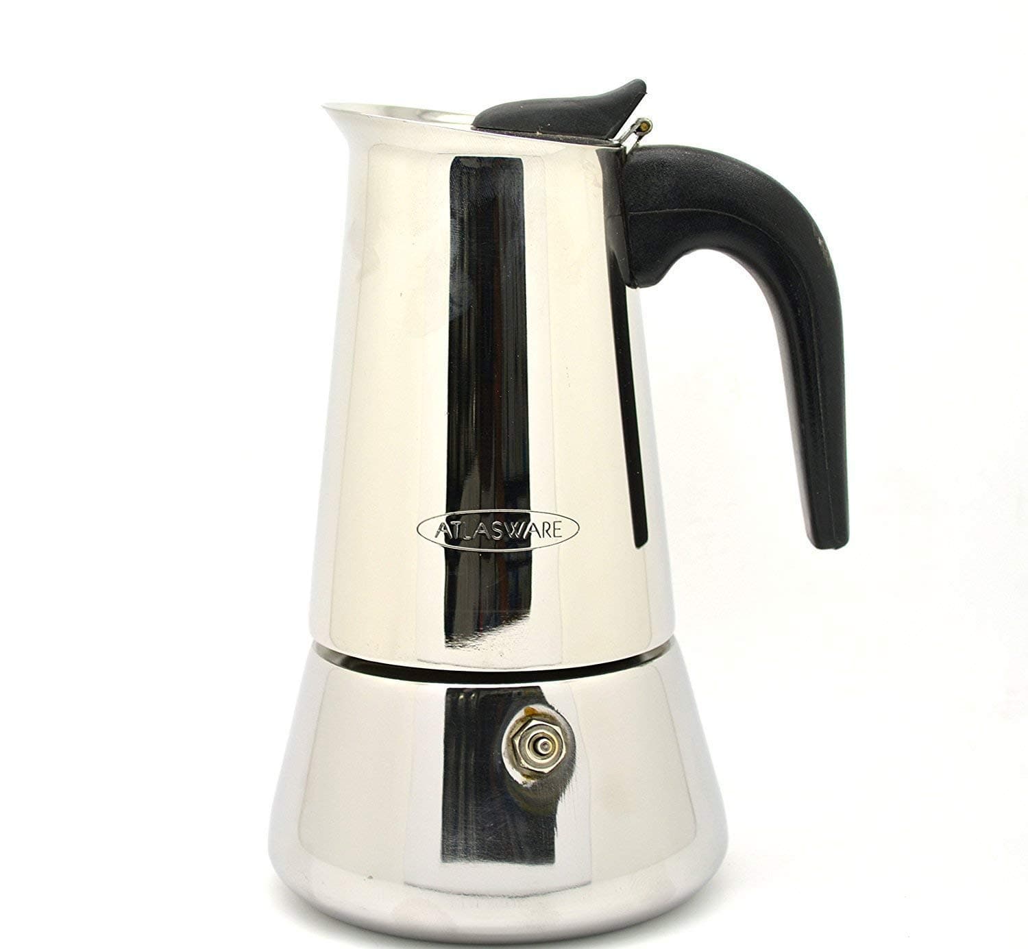 Kitchen Mart ATLASWARE Stainless Steel Espresso Coffee Percolator 6 Cups