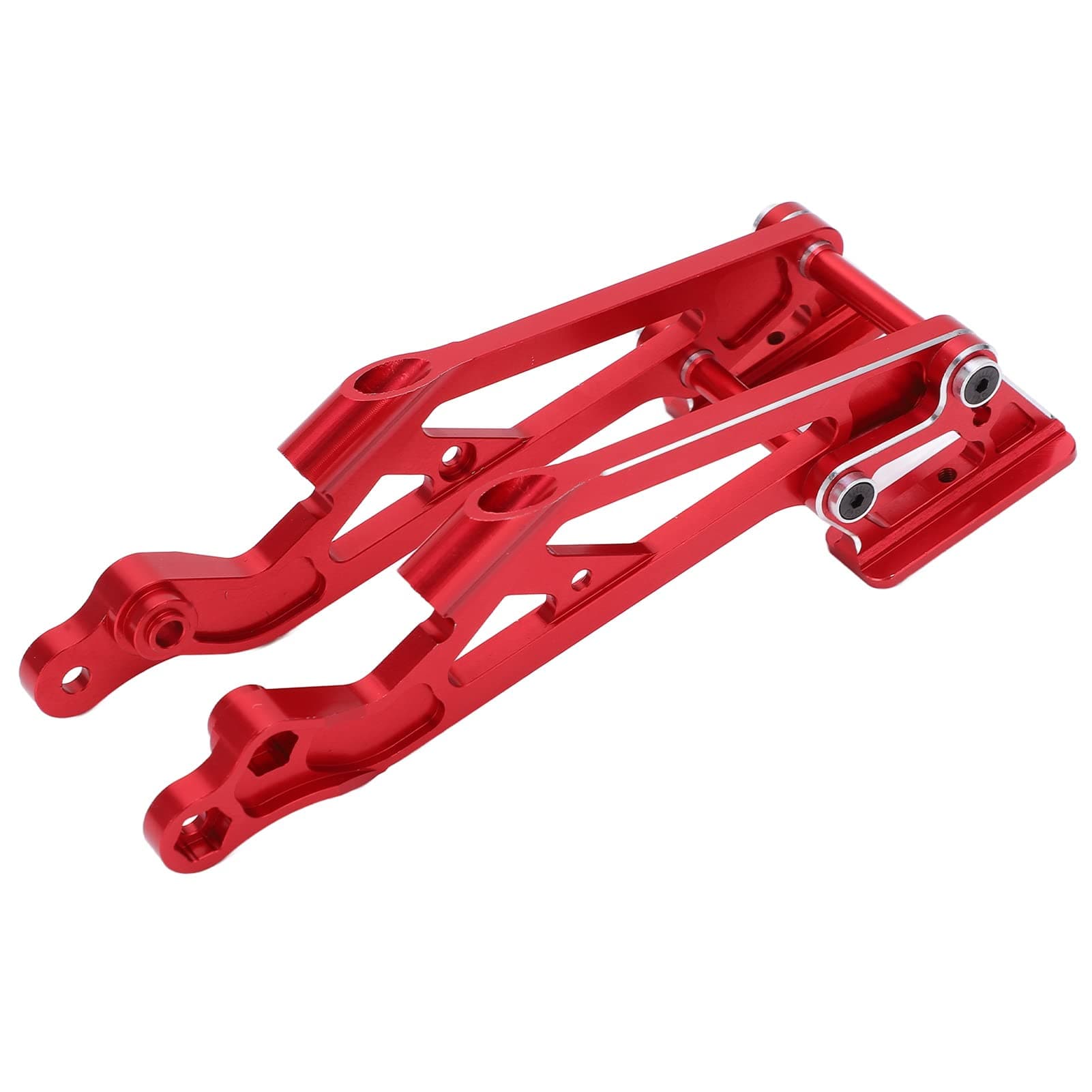 RC Wing Mount Set, RC Car Wing Mount Set Adjustable Metal Rear Wing Mount Set for Arrma 1/8 Remote Control Car Upgrade Accessories(red)