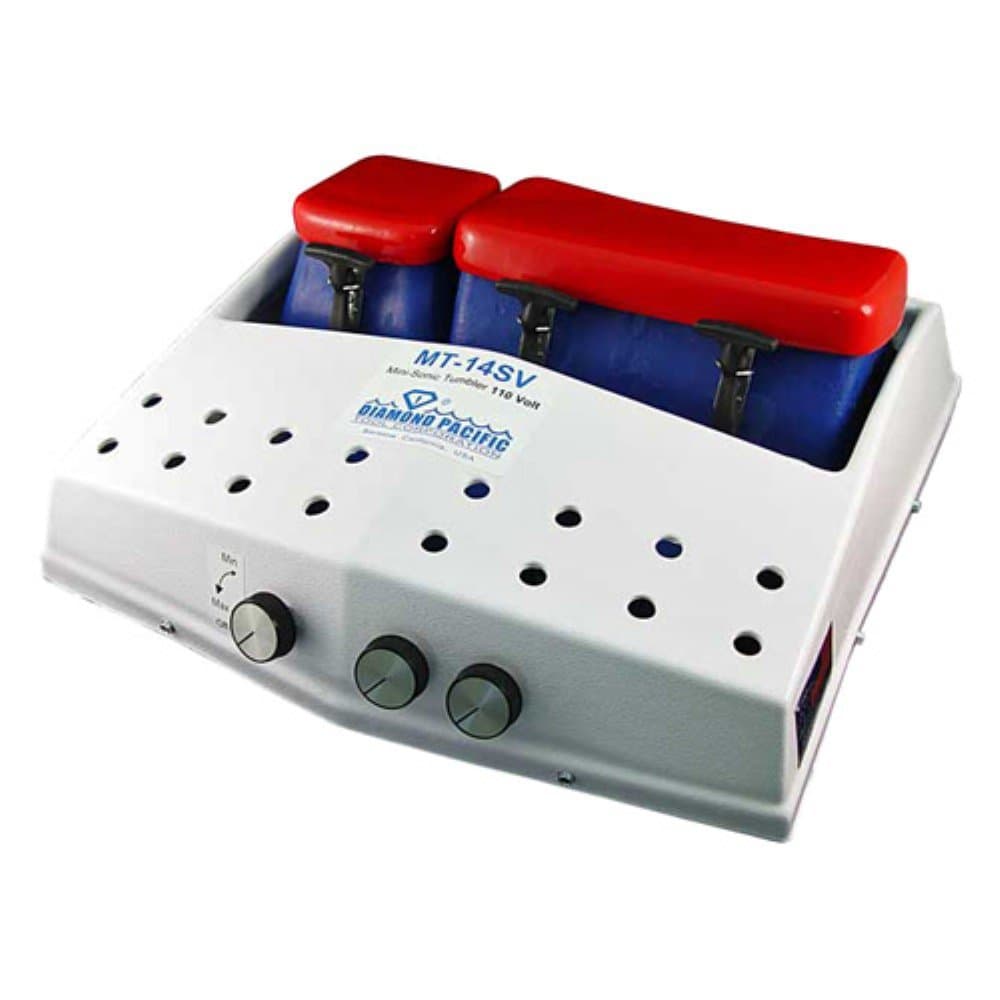 Diamond Pacific MT-14 Mini-Sonic Vibrating Rock Tumbler - 2 Hoppers