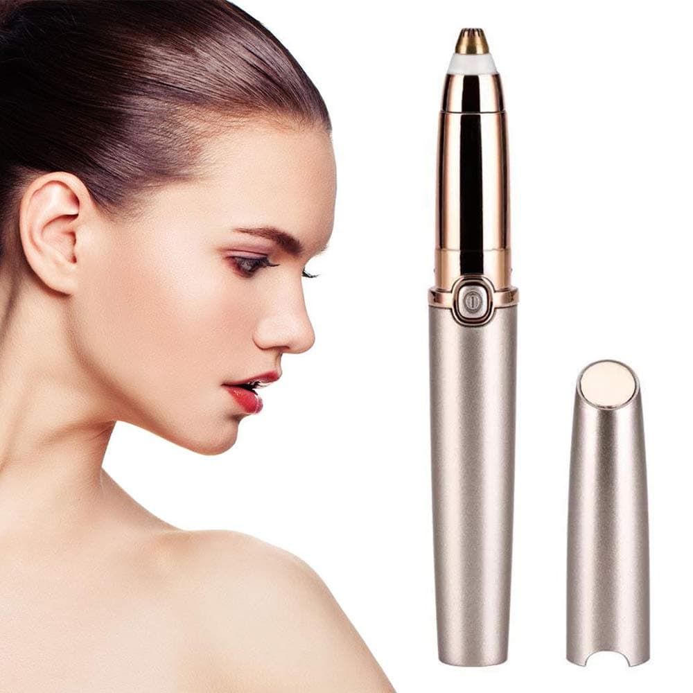 Eyebrows Hair Remover Electric Painless Eyebrow Trimmer Epilator Portable Eyebrow Hair Removal Razo for Women(Batteries not Included)