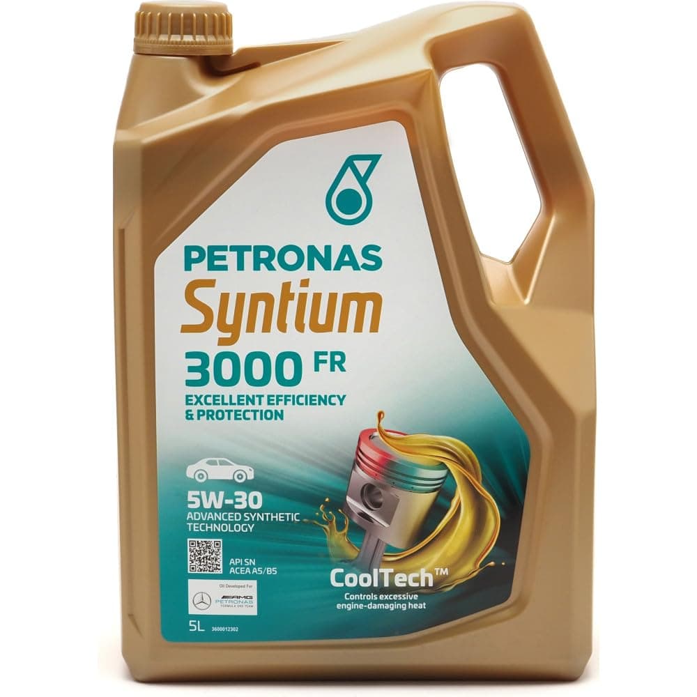 Petronas Syntium 3000 FR 5W30 Engine Oil, 5-Litre Bottle.