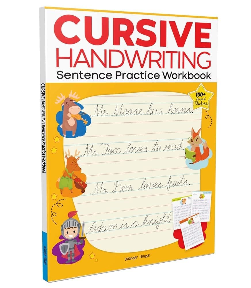 Cursive Handwriting - Sentence: Practice Workbook