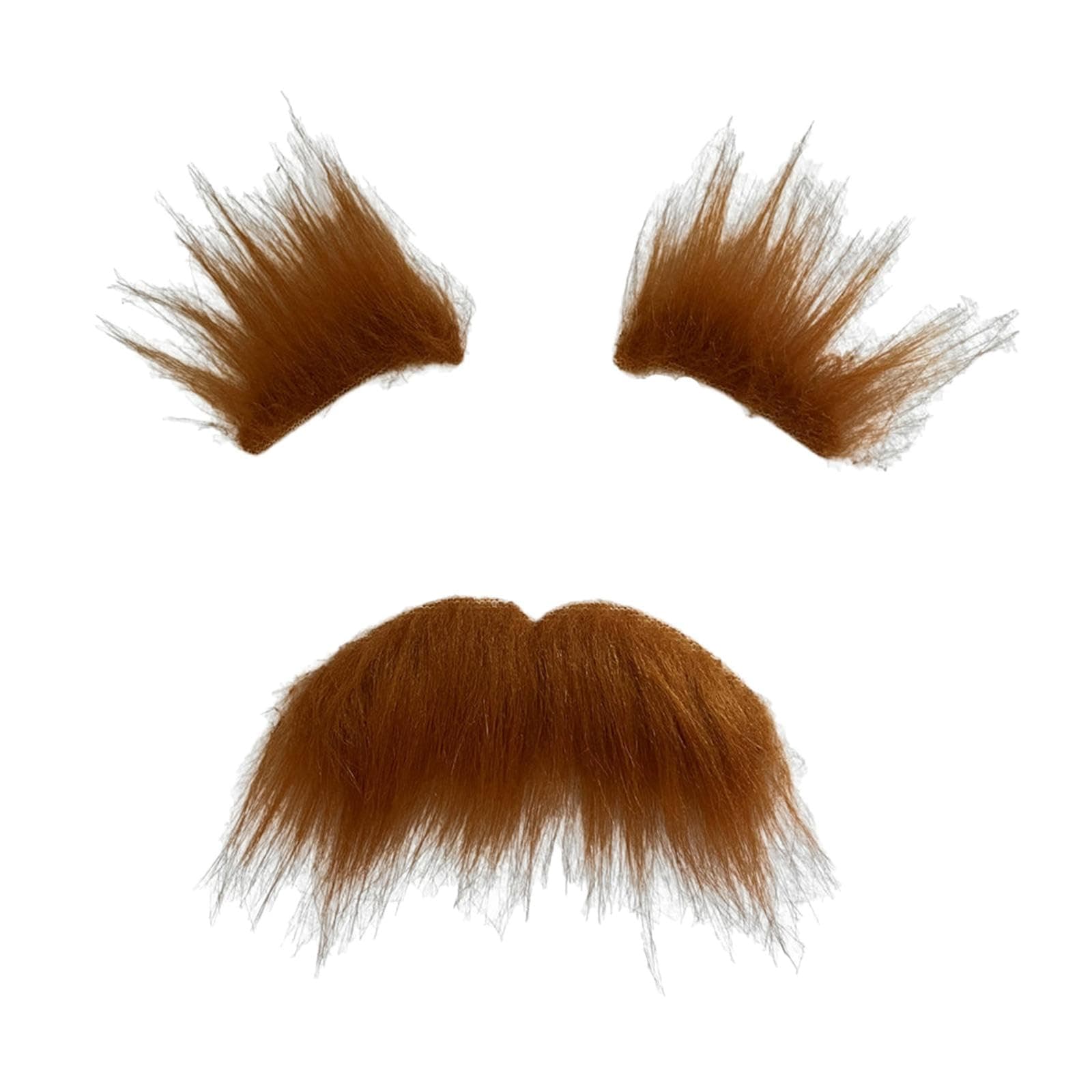 MYADDICTION Fake Mustache and Eyebrows Funny Facial Hair for Halloween Costume Men Women