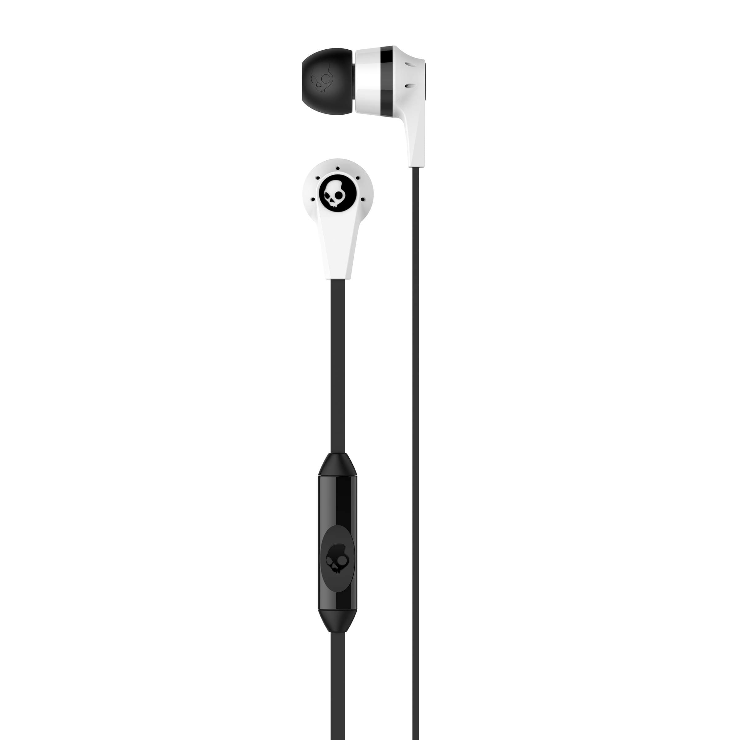 Skullcandy S2IKFY-074 Ink'd 2.0 Earbud Headphones with Mic (White/Black) Open Box