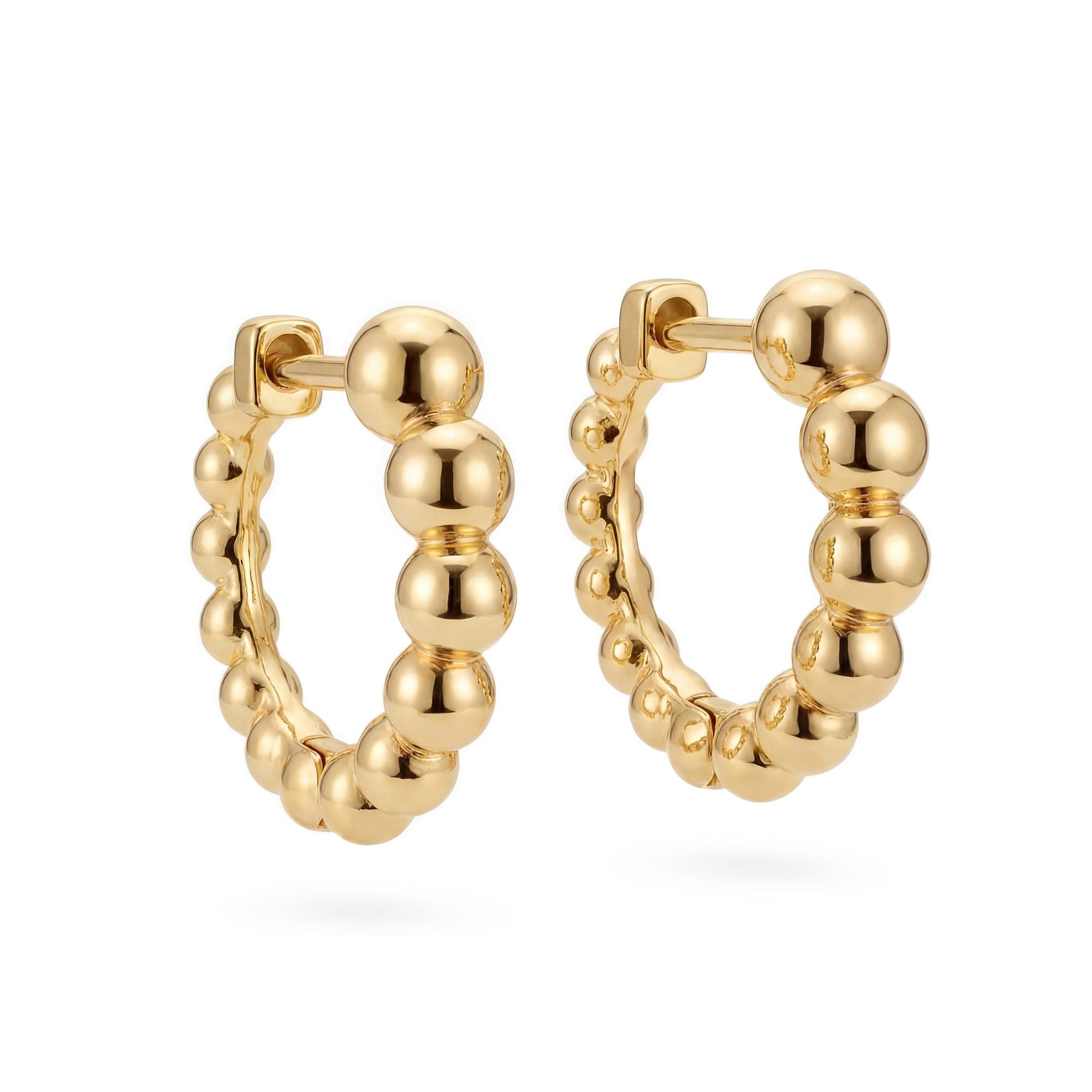 Women Earrings Gold Huggie Hoop Ear Stud Cuff 14K Small Simple Hypoallergenic Everyday Jewelry