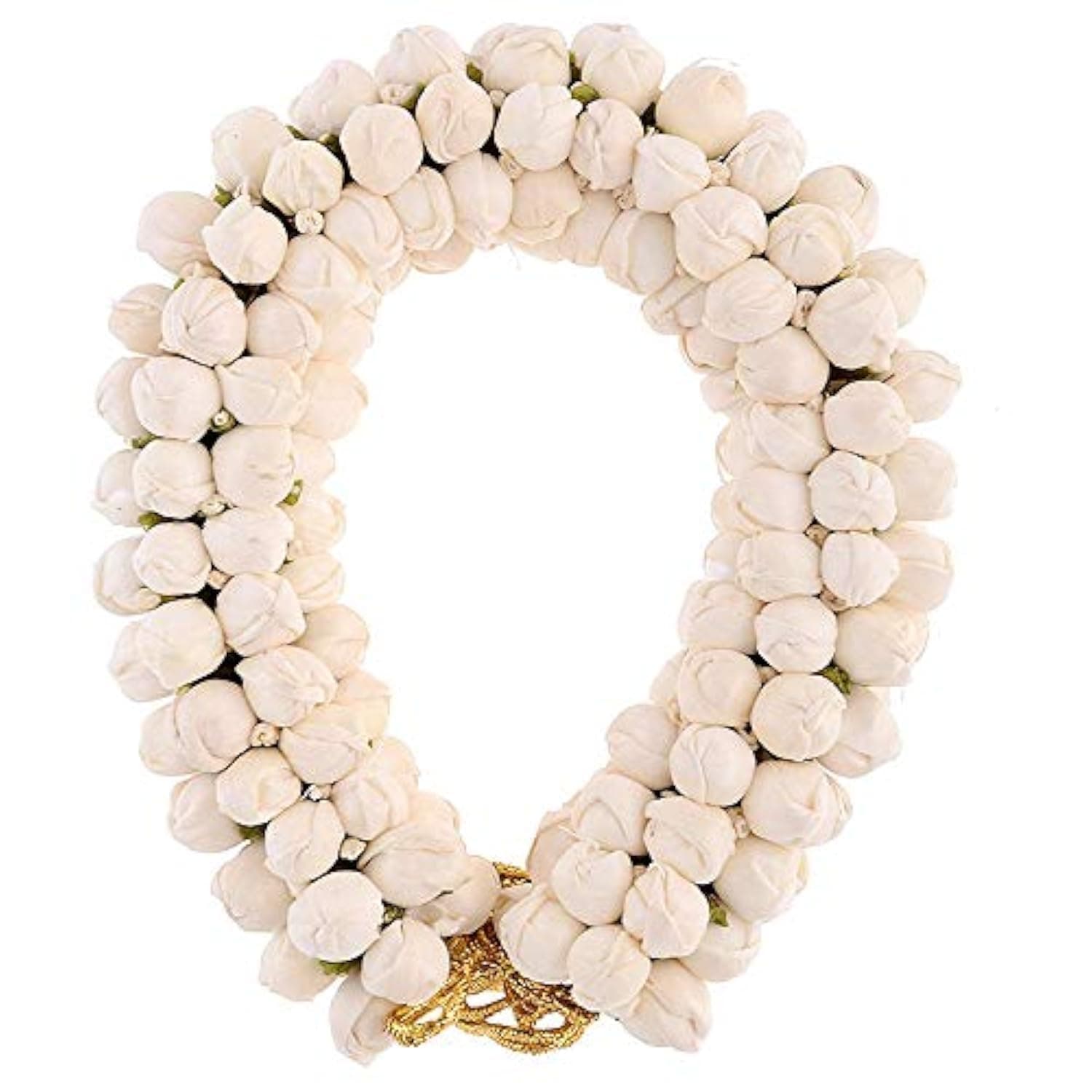 Artificial Jasmine Mogra Flower Hair Gajra Garland Juda Decoration Phool Gazra Hair Accessory For Girls & Women - White