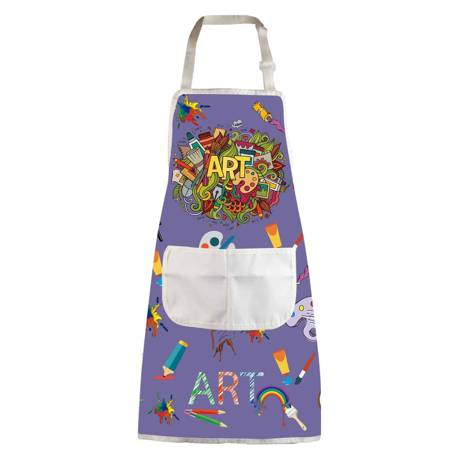 MBMSO Painting Artist Apron with Pockets Artist Painter Gifts Art Lover Gift for Art Teacher Student Painter Apron Waterproof