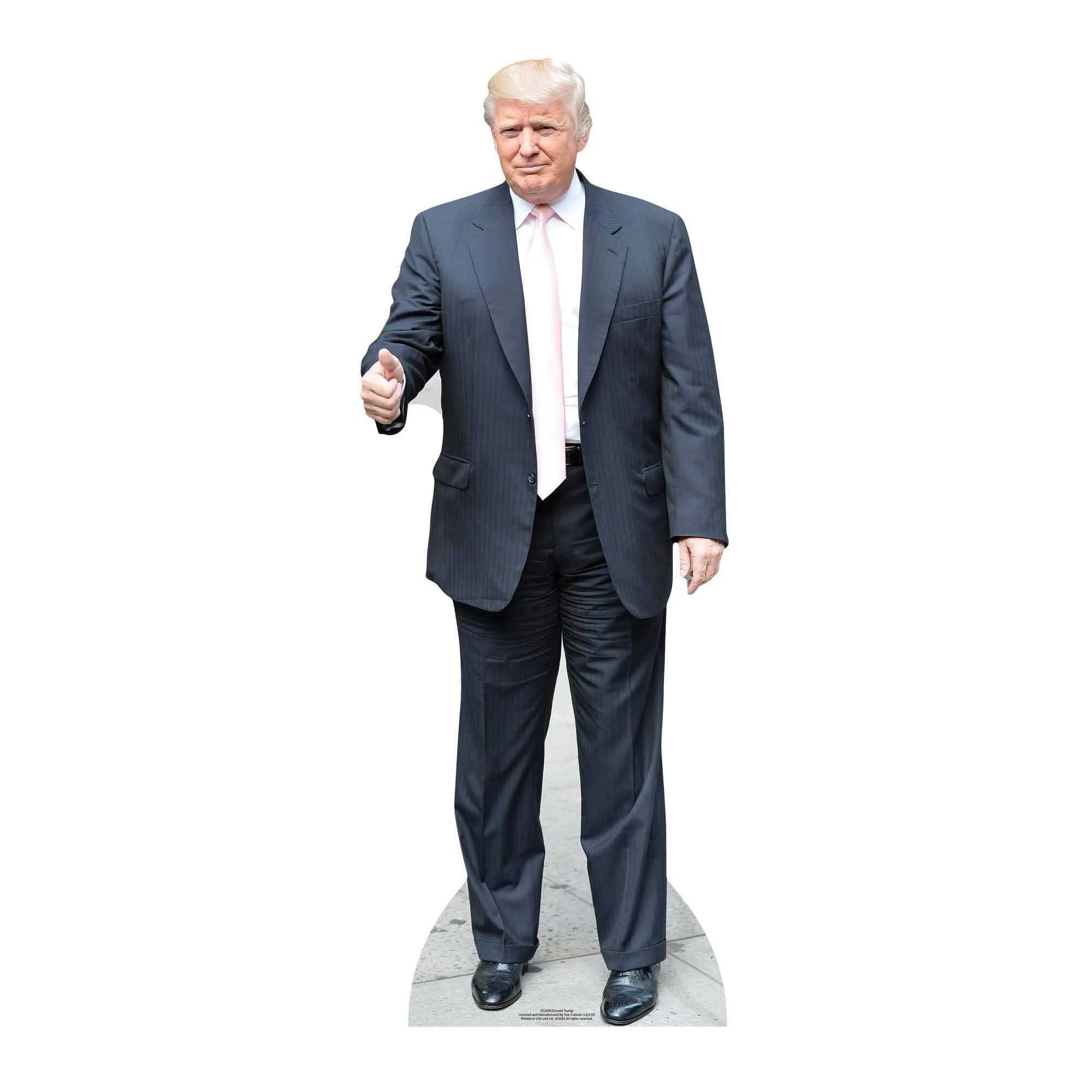 Donald Trump (Pink Tie) Life Size Cardboard Cut, Multi Colour, 188 x 71 x 188 cm