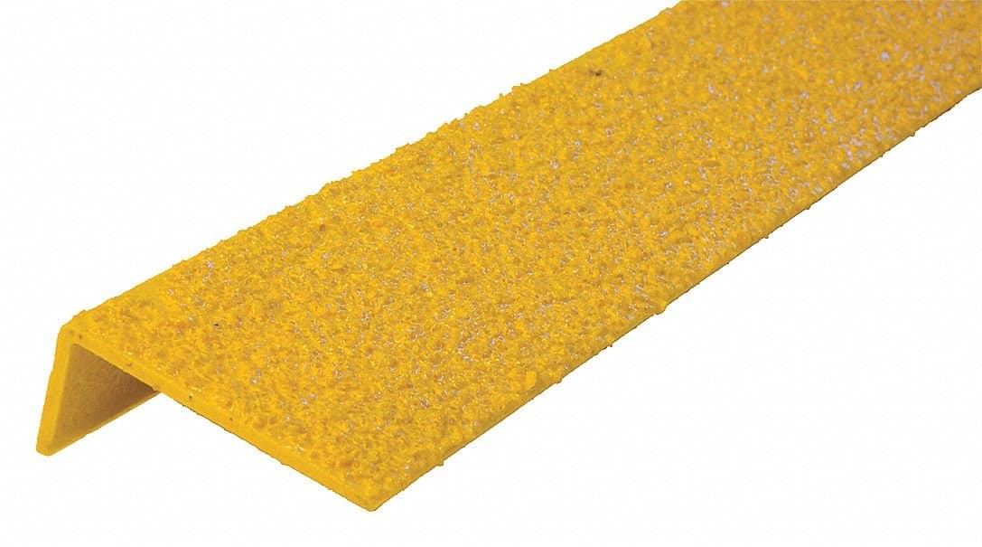 Anti-Slip Stair Nosing, 36in W, Fiberglass