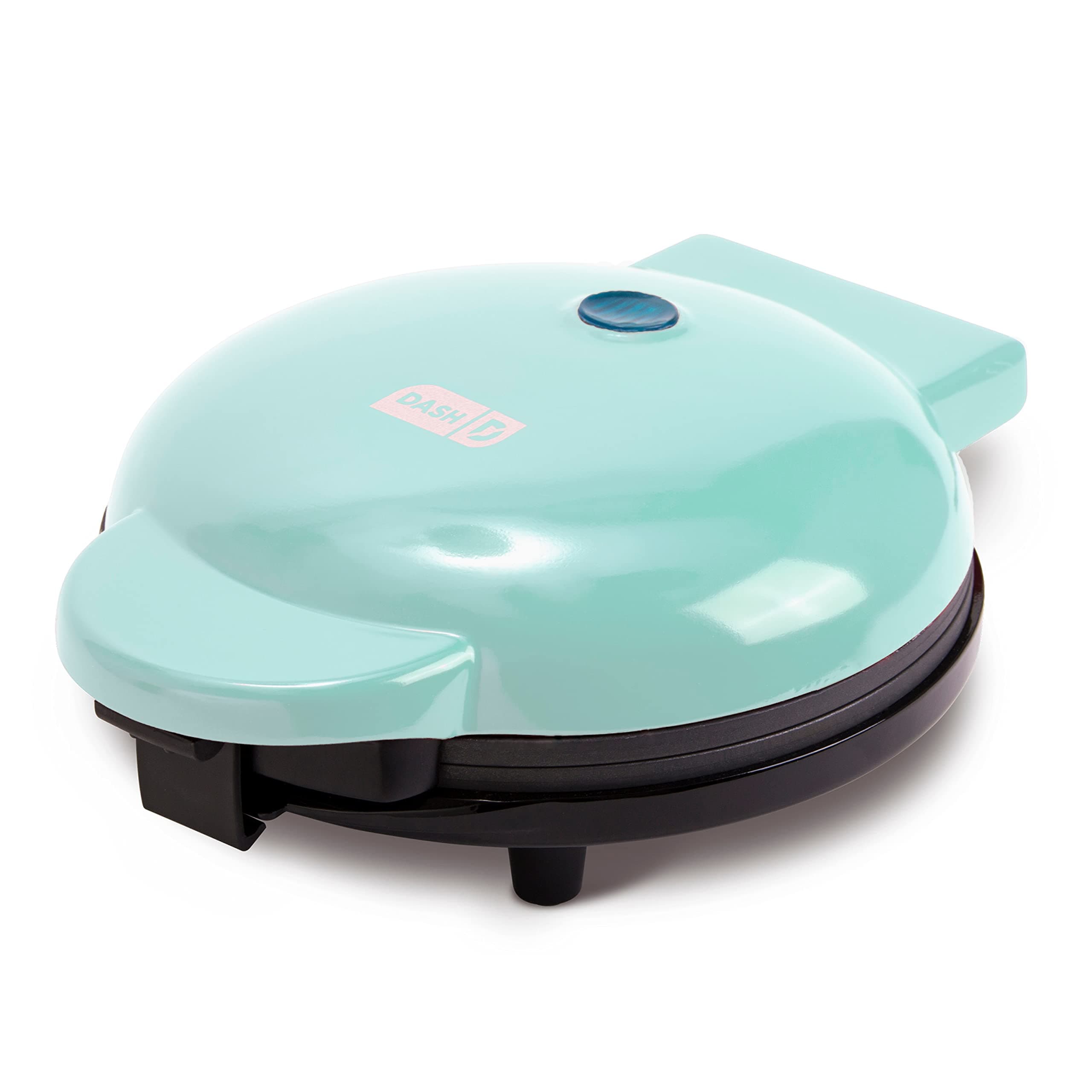 Express Waffle Maker -Electric Waffle Maker for Creative Homemade Treats - Dual Nonstick Cooking Surfaces, Easy Food Release & Quick Cleanup - Compact, Space-Saving Design - 8 Inches - Aqua