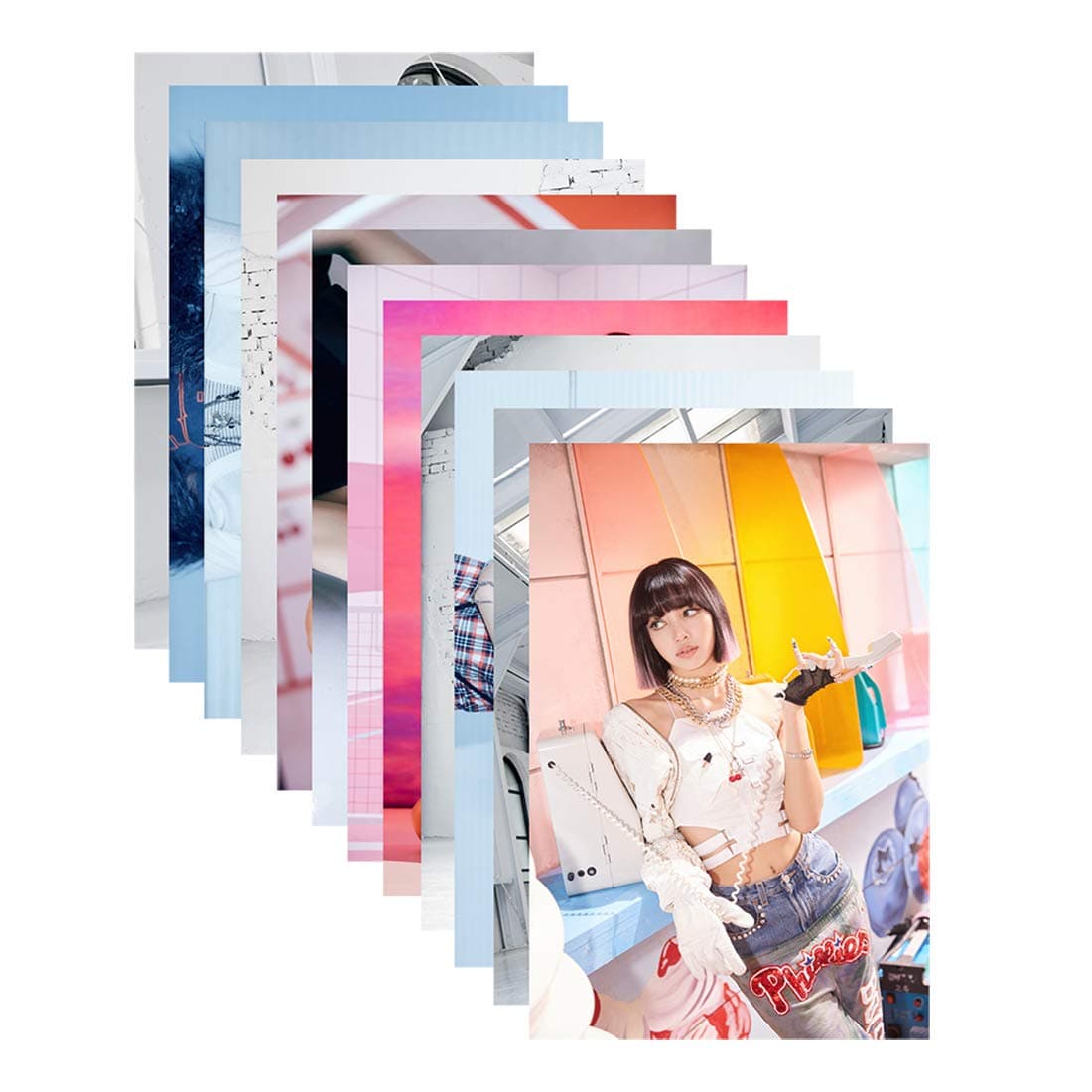 PRINTNET Movies Pack of 12 BLACKPINK K-POP Girls Photos for Fans (8.2 x 11.7 Inches) (Size - A4)