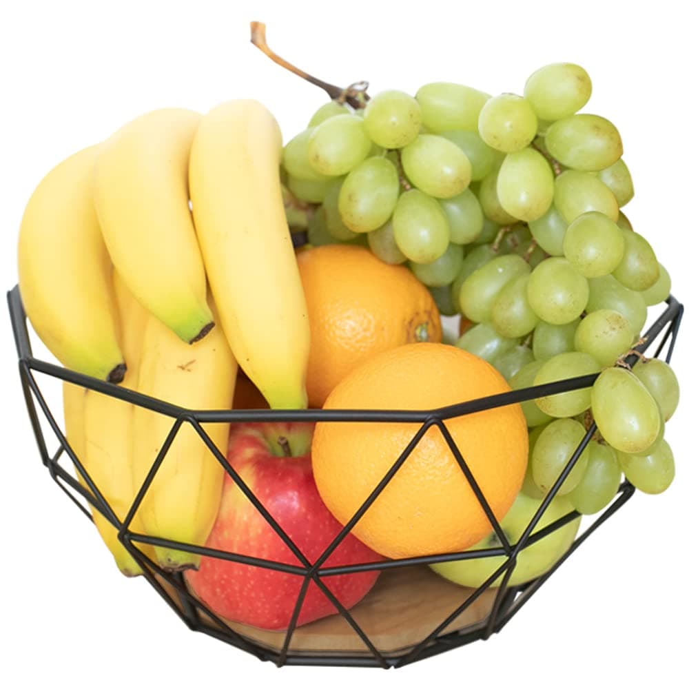 Chefarone Fruit Basket, Fruit Basket, Multifunctional Fruit Basket, Kitchen Counter Decoration (26 x 26 x 12 cm)