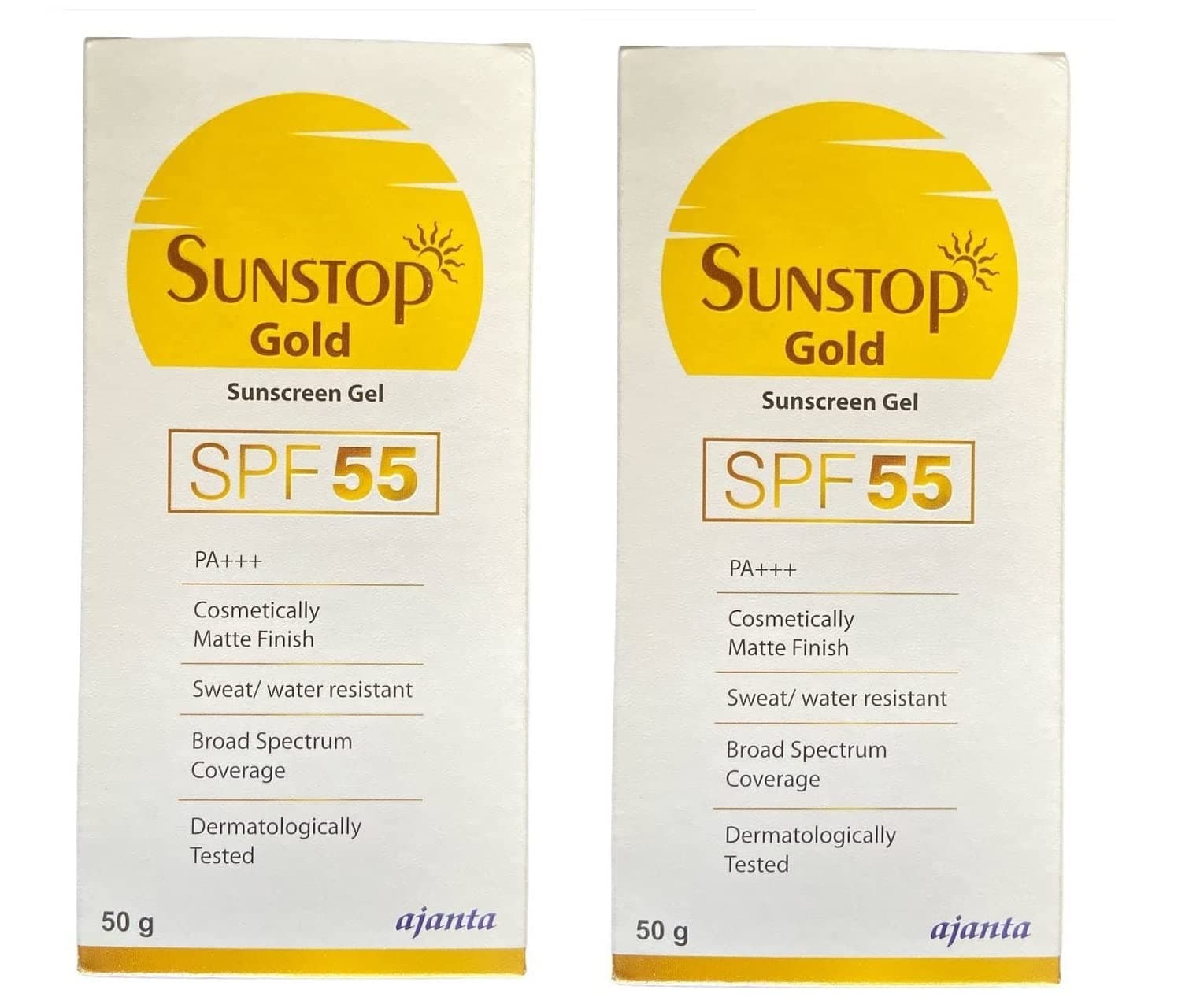 SUNSTOP GOLD SUNSCREEN SPF 55 [50GM] PACK-2