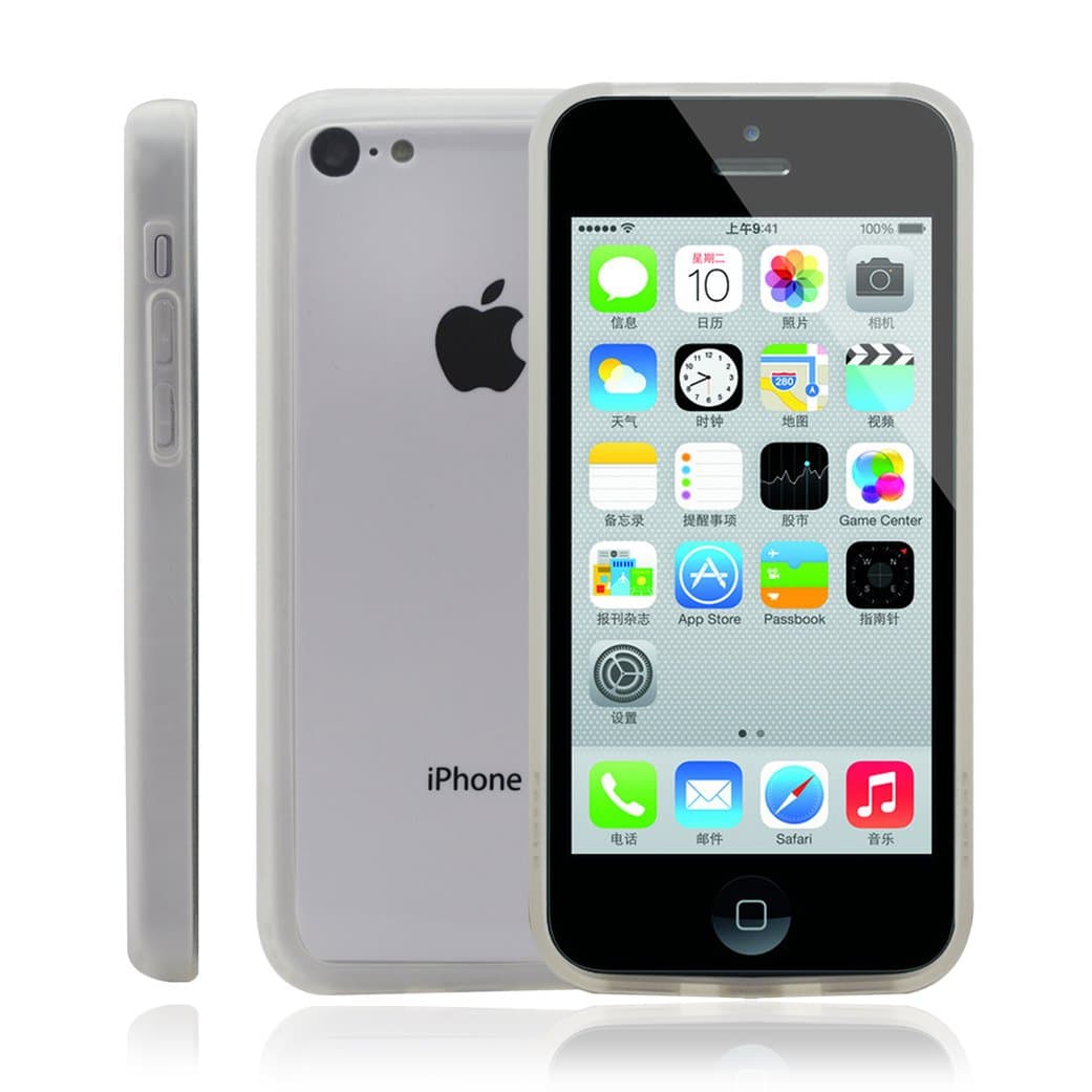 [+Screen Protector] Seagle® Outer Edge Bumper for iPhone 5C - Clear