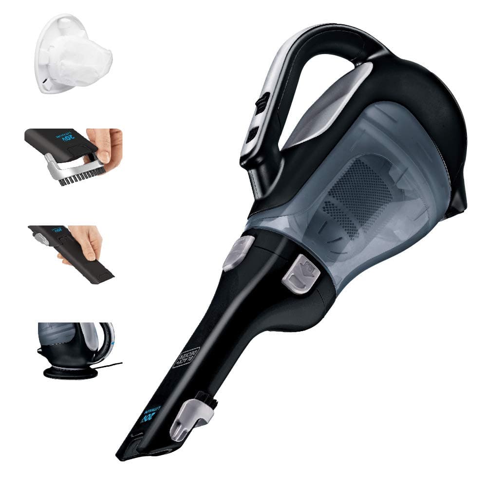 BDH2000L dustbuster® AdvancedClean™ 20V MAX* Cordless Handheld Vacuum, Large 600 ml Dustbin